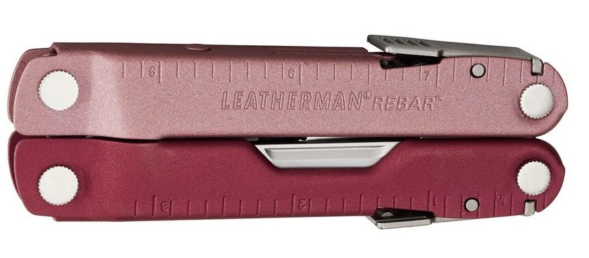 Multitool Leatherman Rebar Heathered Cranberry z kaburą