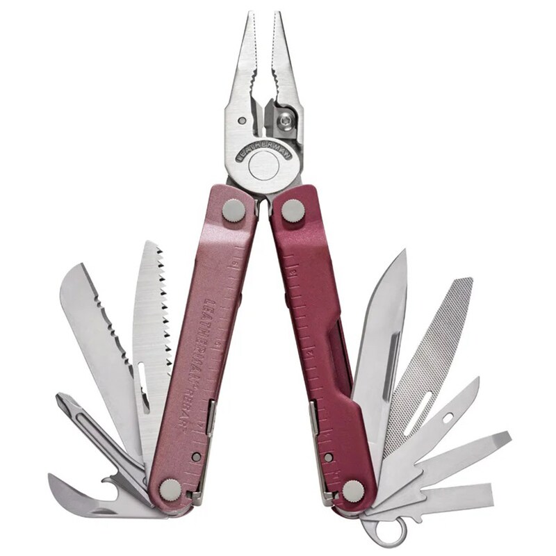 Multitool Leatherman Rebar Heathered Cranberry z kaburą