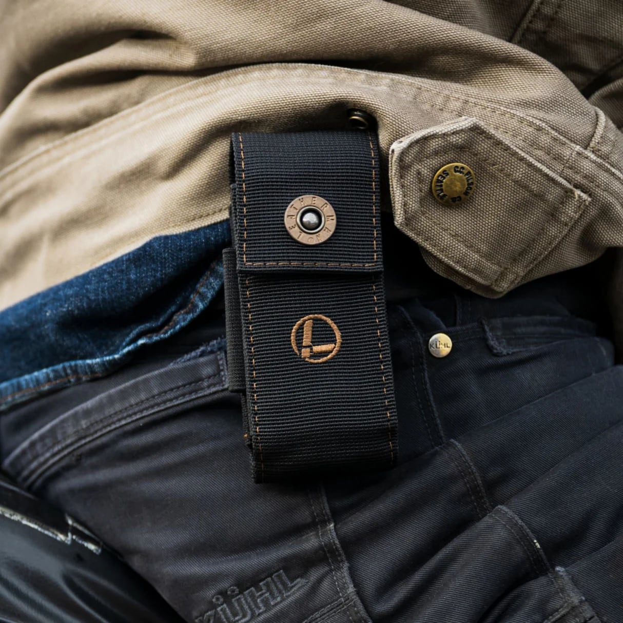 Kabura Leatherman Nylon Large z kieszeniami - Black