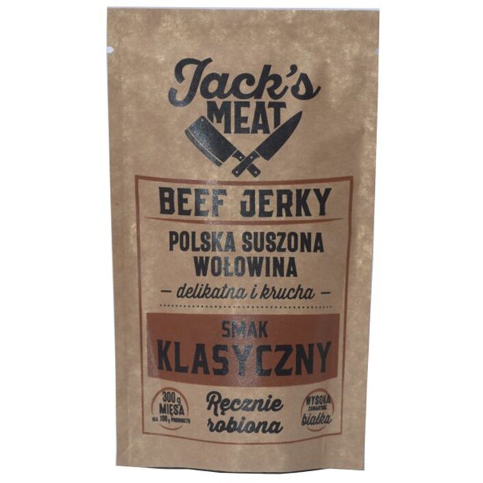 Suszona wołowina Jack's Meat Beef Jerky mix smaków 30 g - 4 szt.