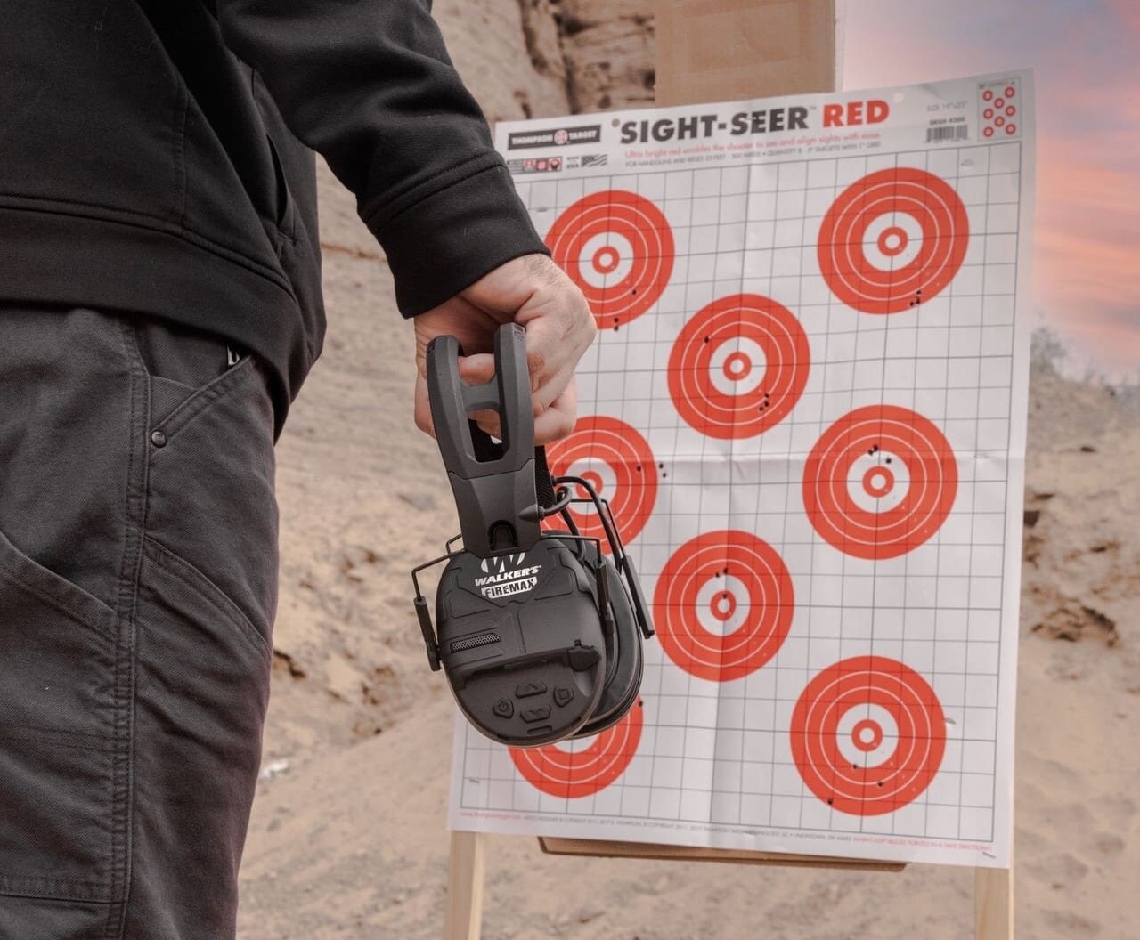 Ochronniki słuchu aktywne Walker's Firemax Bluetooth Digital - Black