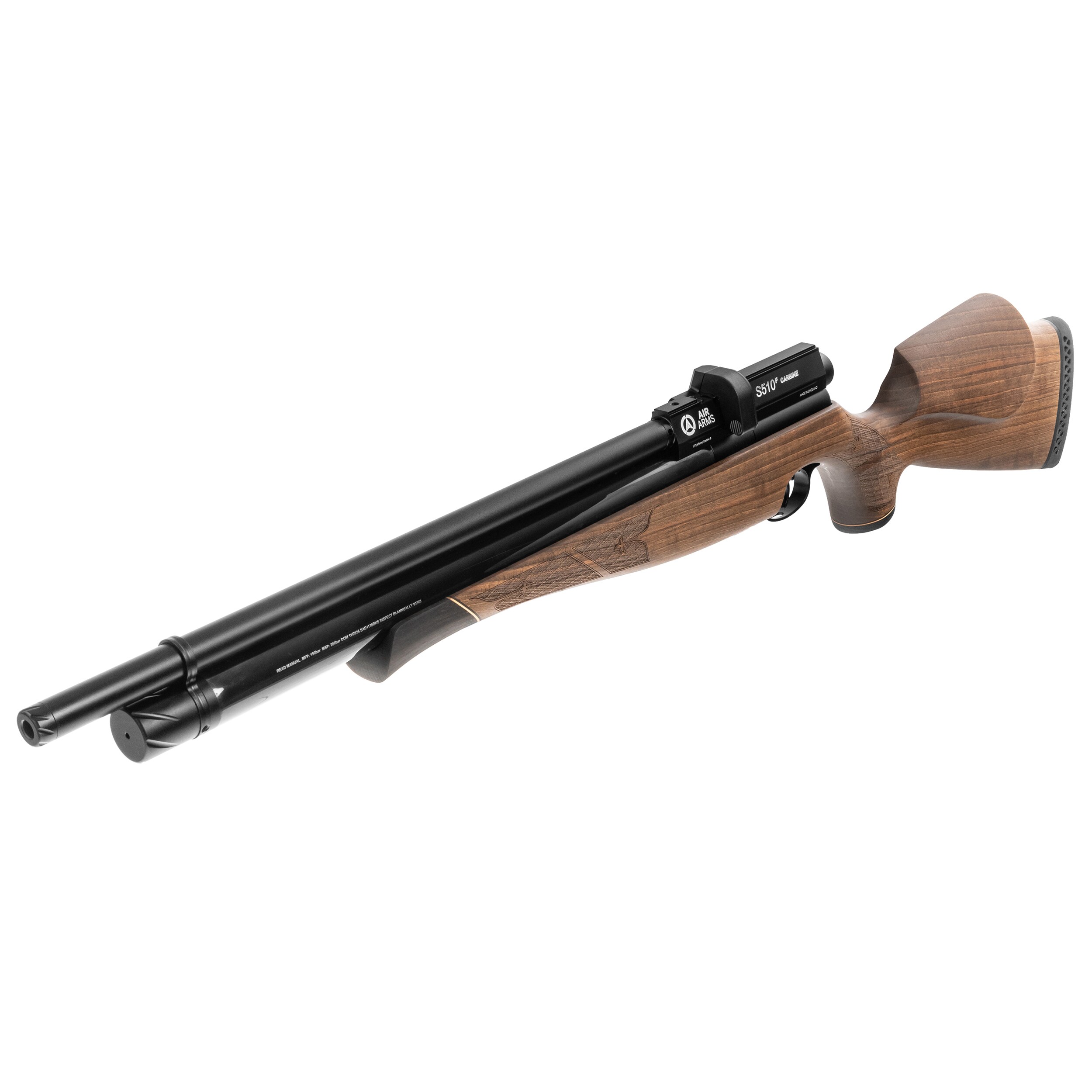 Wiatrówka Air Arms S510 STD Carbine 4,5 mm - wersja dla praworęcznych - Orzech Włoski