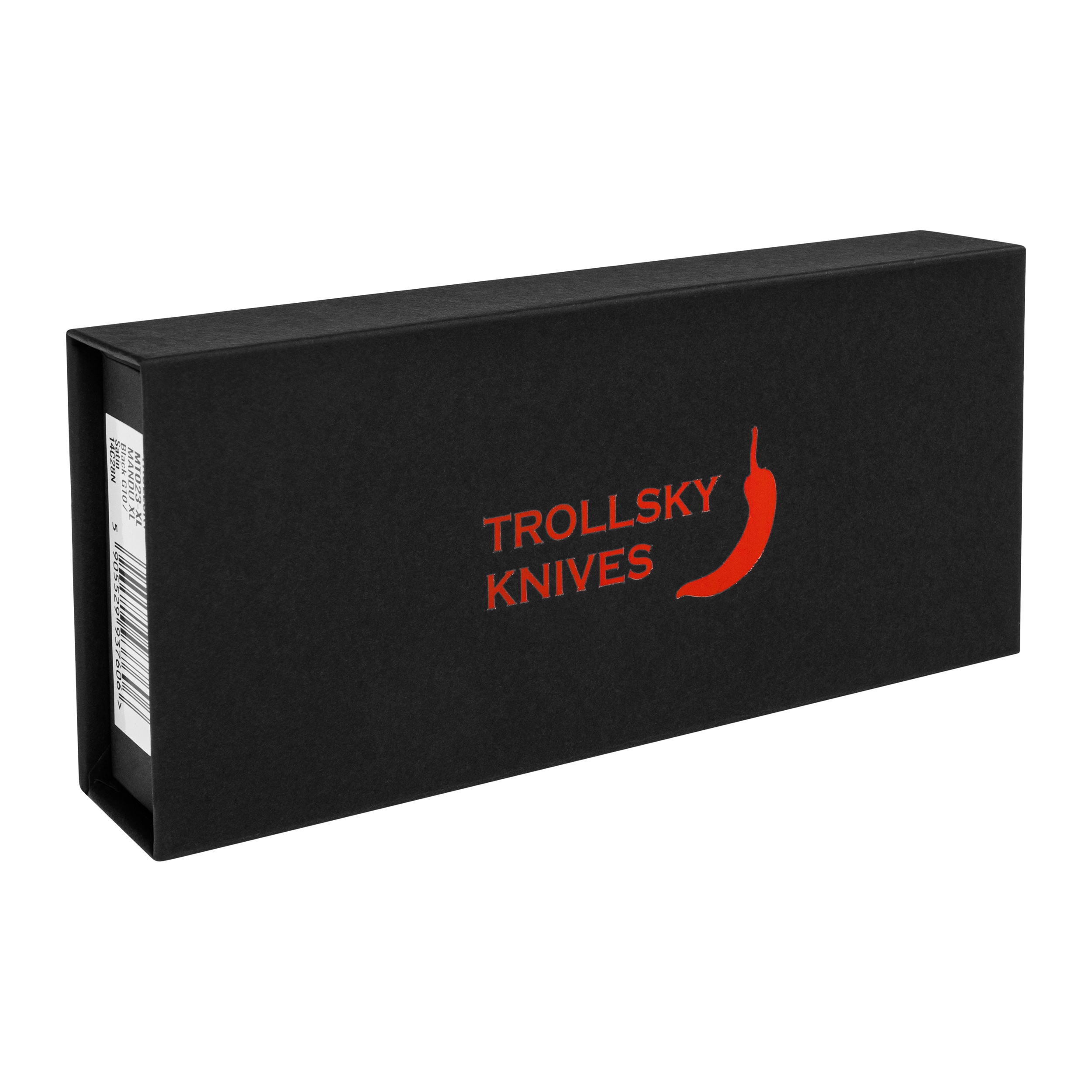 Nóż składany Trollsky Knives Mandu XL 14C28N - Satin/Black G10