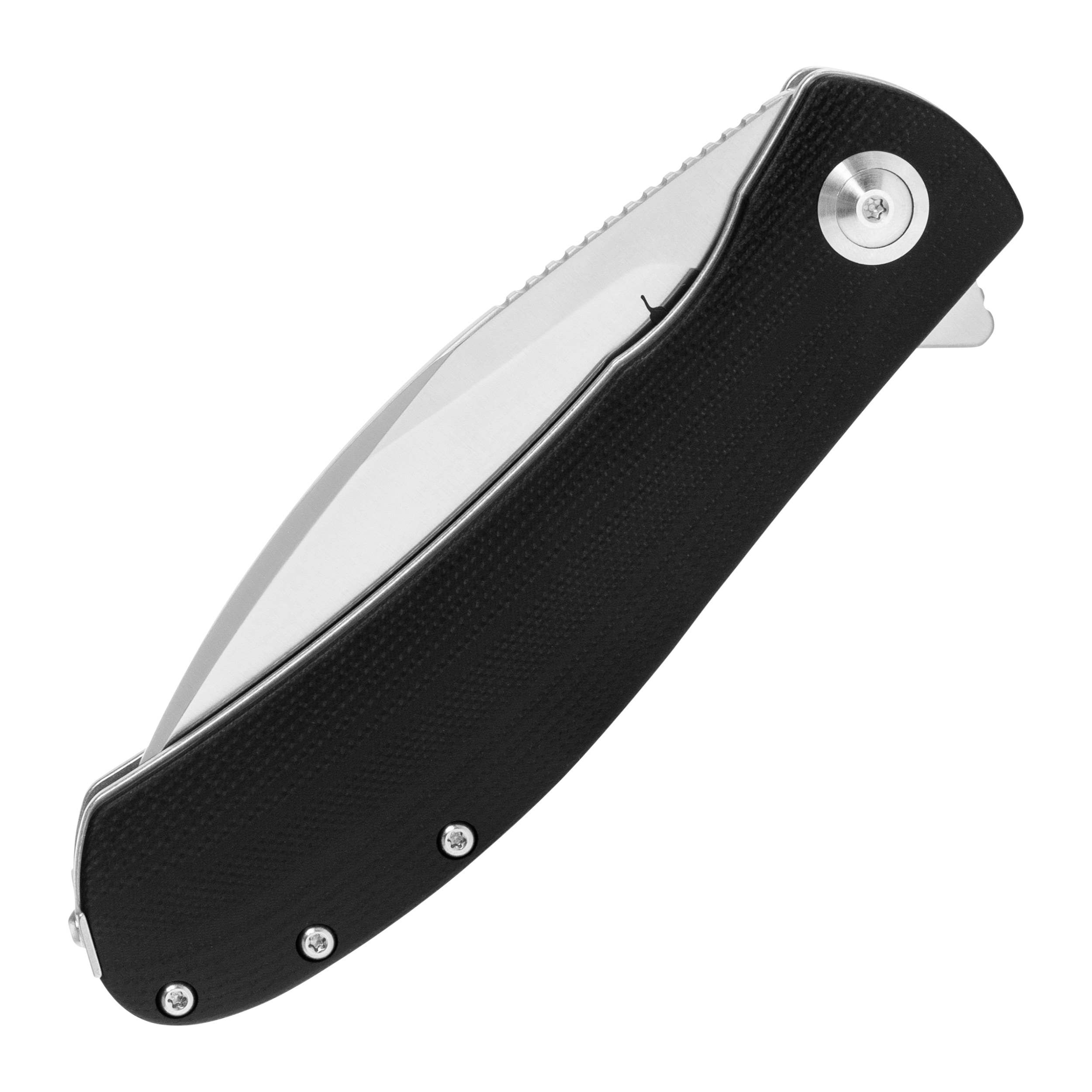 Nóż składany Trollsky Knives Mandu XL 14C28N - Satin/Black G10