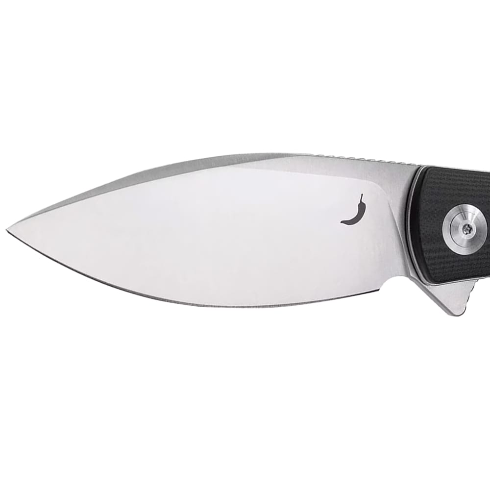 Nóż składany Trollsky Knives Mandu XL 14C28N - Satin/Black G10