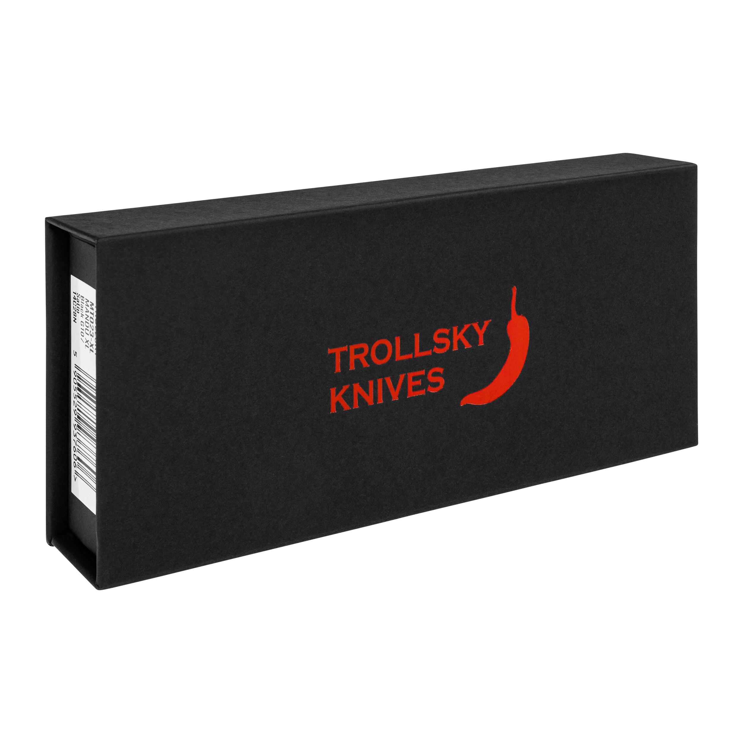 Nóż składany Trollsky Knives Mandu XL 14C28N - Black/Red G10