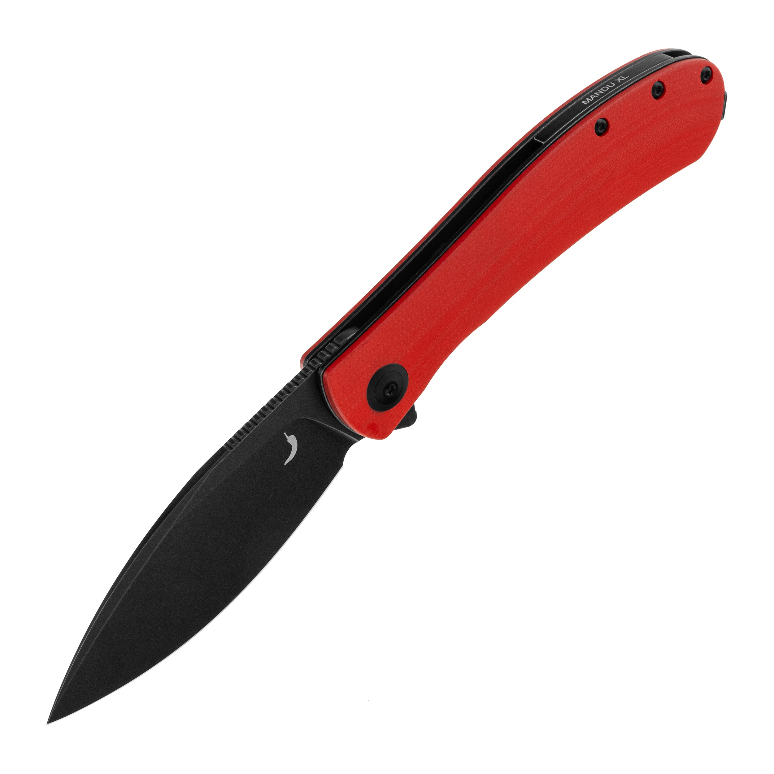 Nóż składany Trollsky Knives Mandu XL 14C28N - Black/Red G10