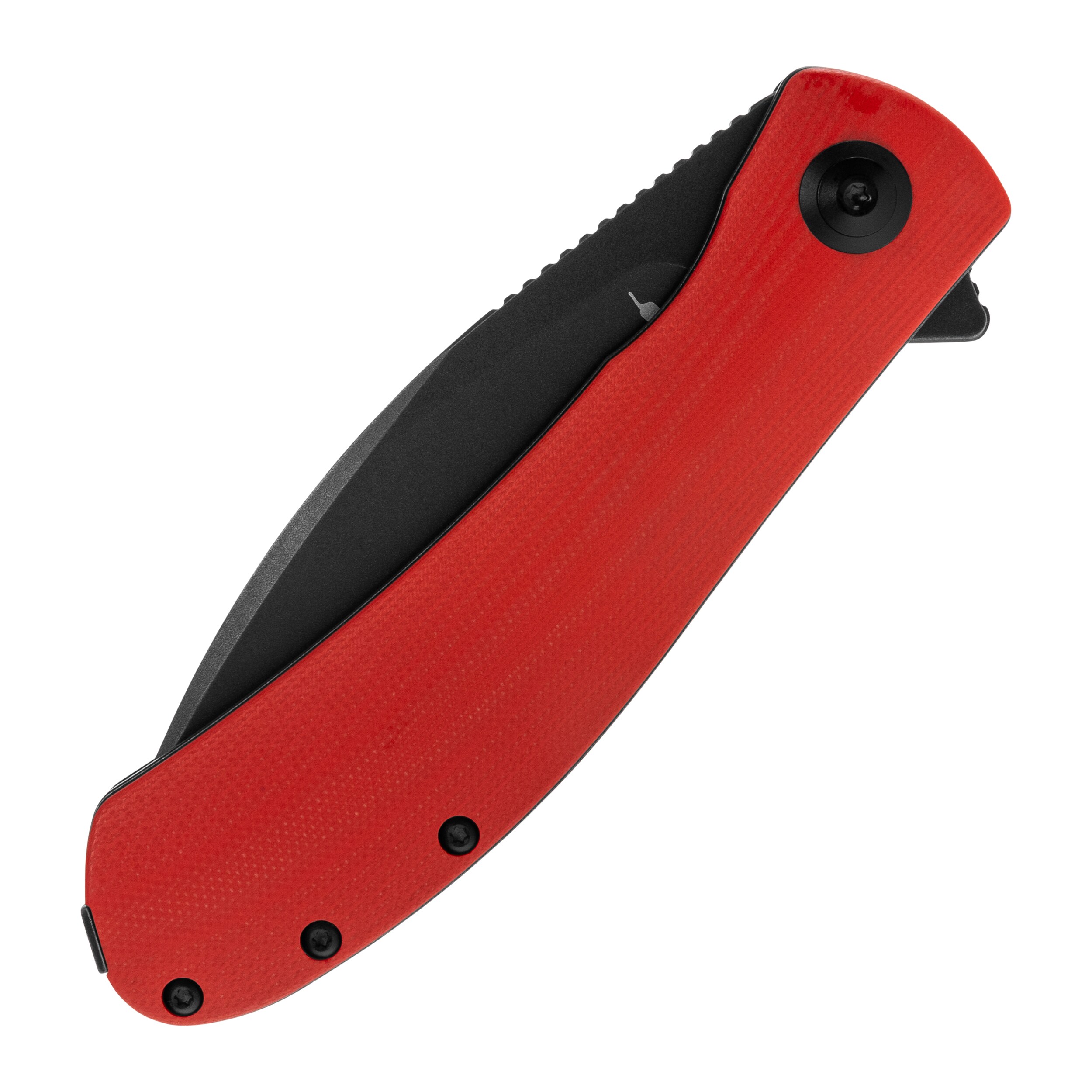 Nóż składany Trollsky Knives Mandu XL 14C28N - Black/Red G10