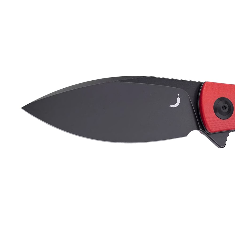 Nóż składany Trollsky Knives Mandu XL 14C28N - Black/Red G10