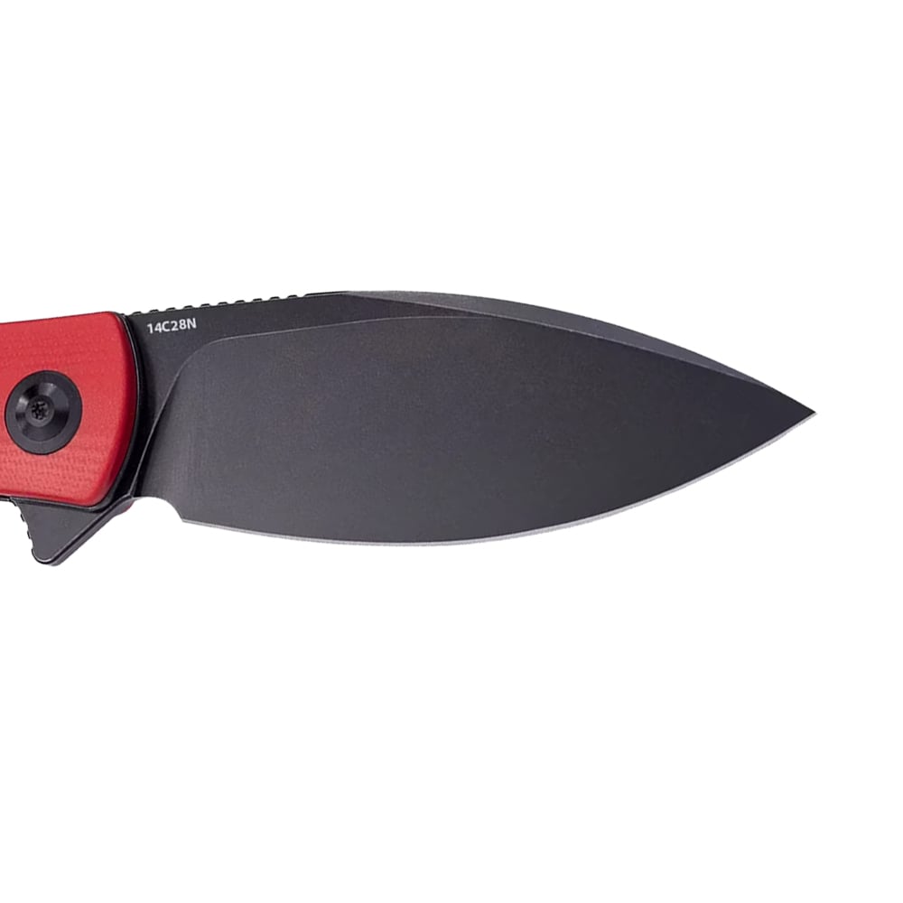 Nóż składany Trollsky Knives Mandu XL 14C28N - Black/Red G10