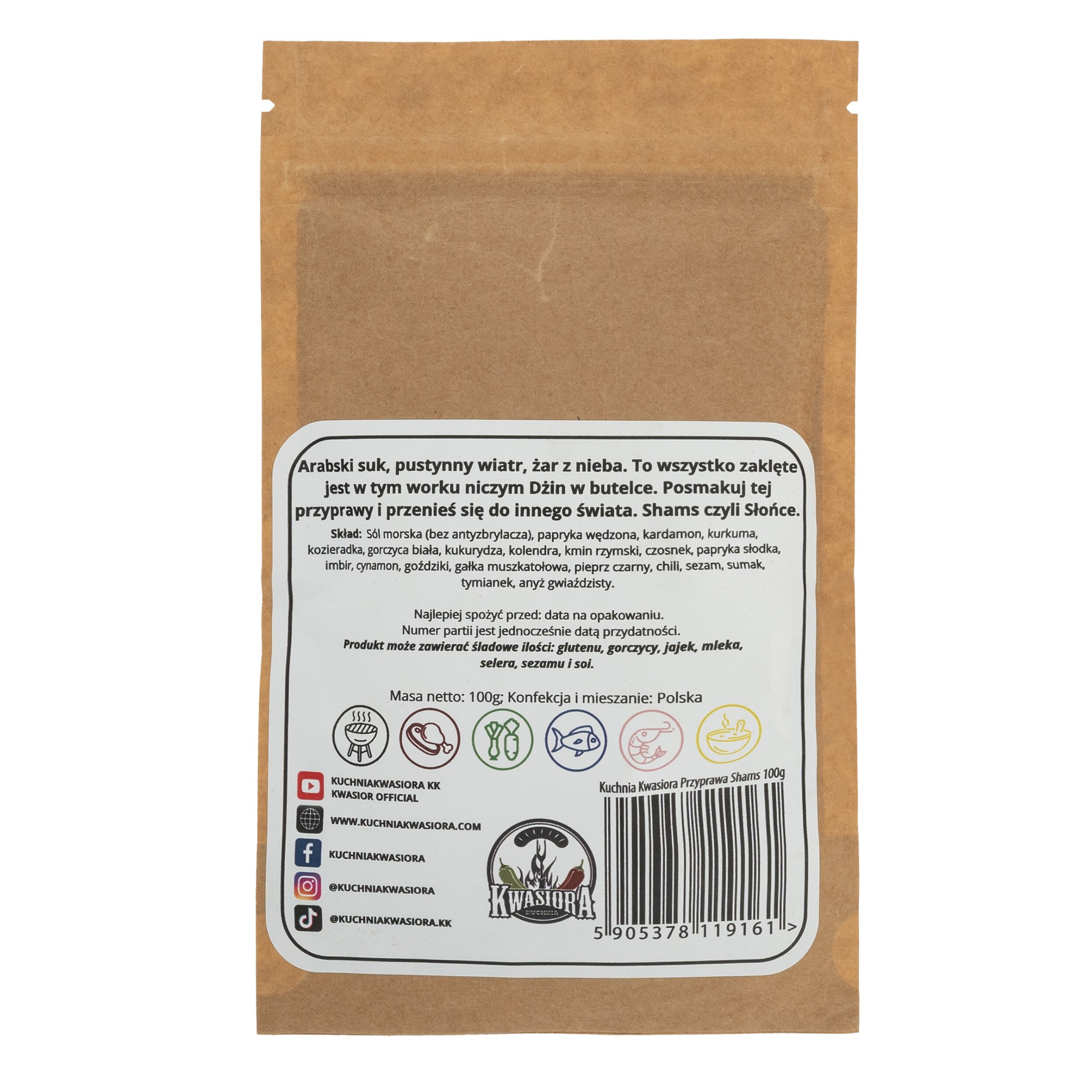 Przyprawa Kuchnia Kwasiora Shams 100 g