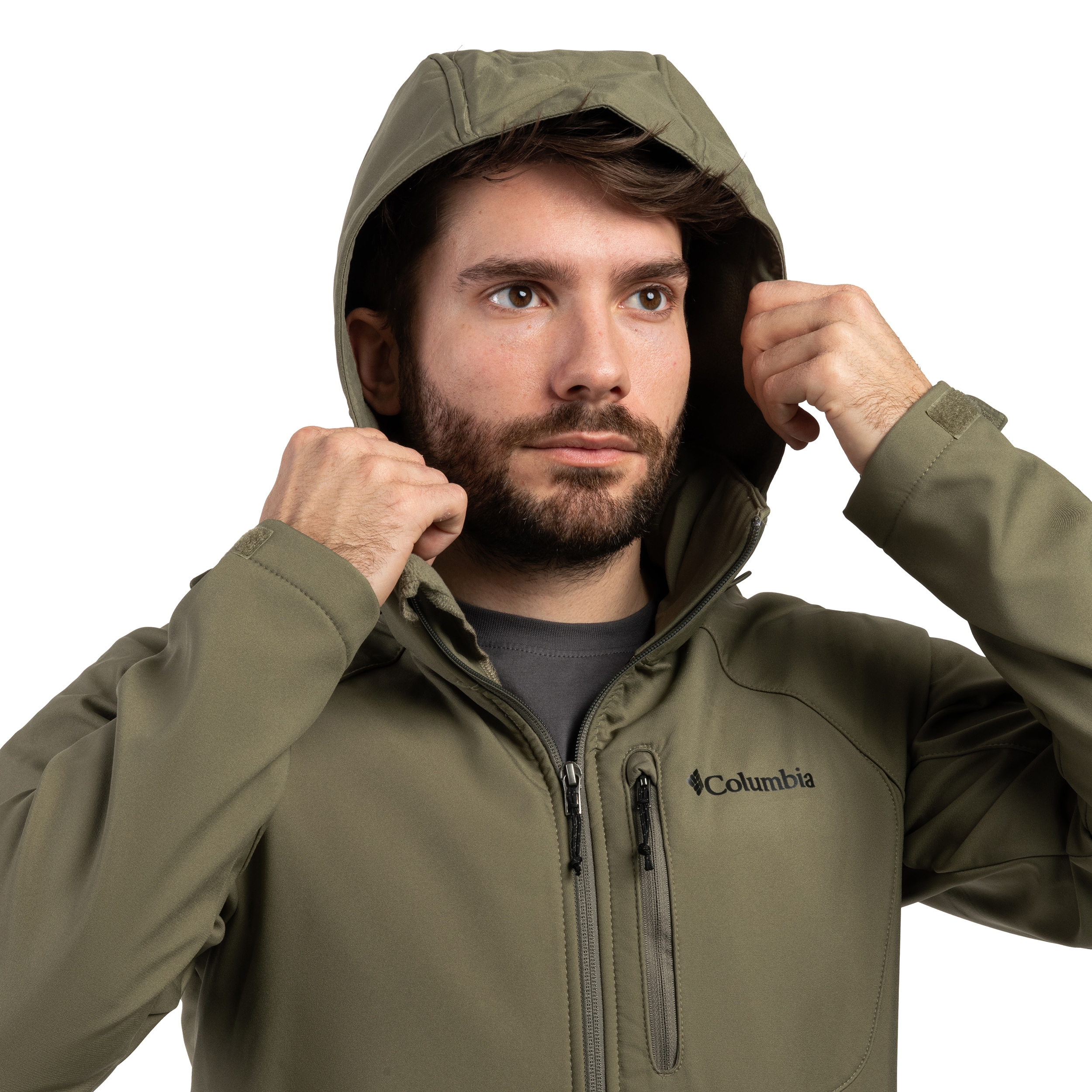 Kurtka Columbia Cascade Ridge III Softshell - Stone Green
