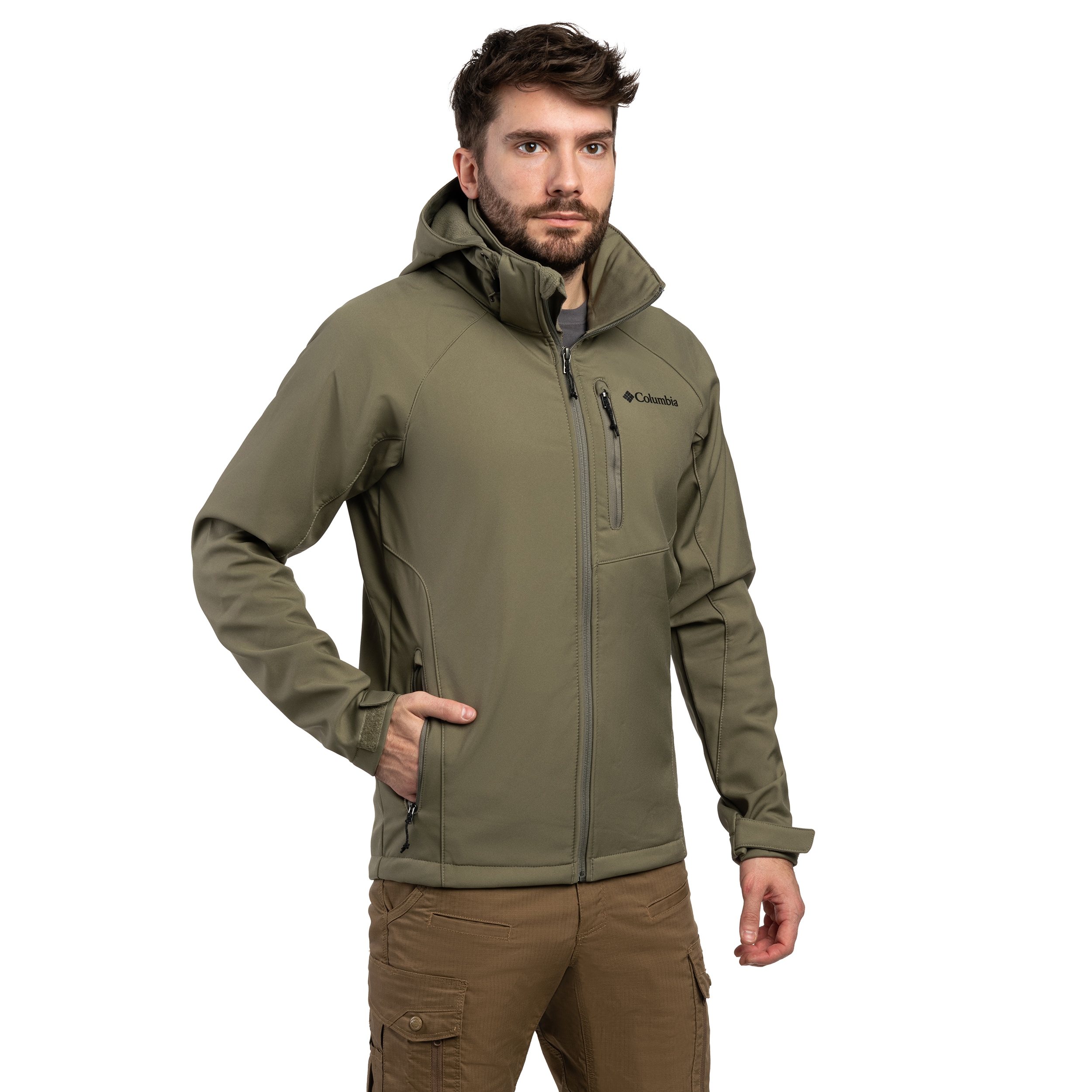 Kurtka Columbia Cascade Ridge III Softshell - Stone Green