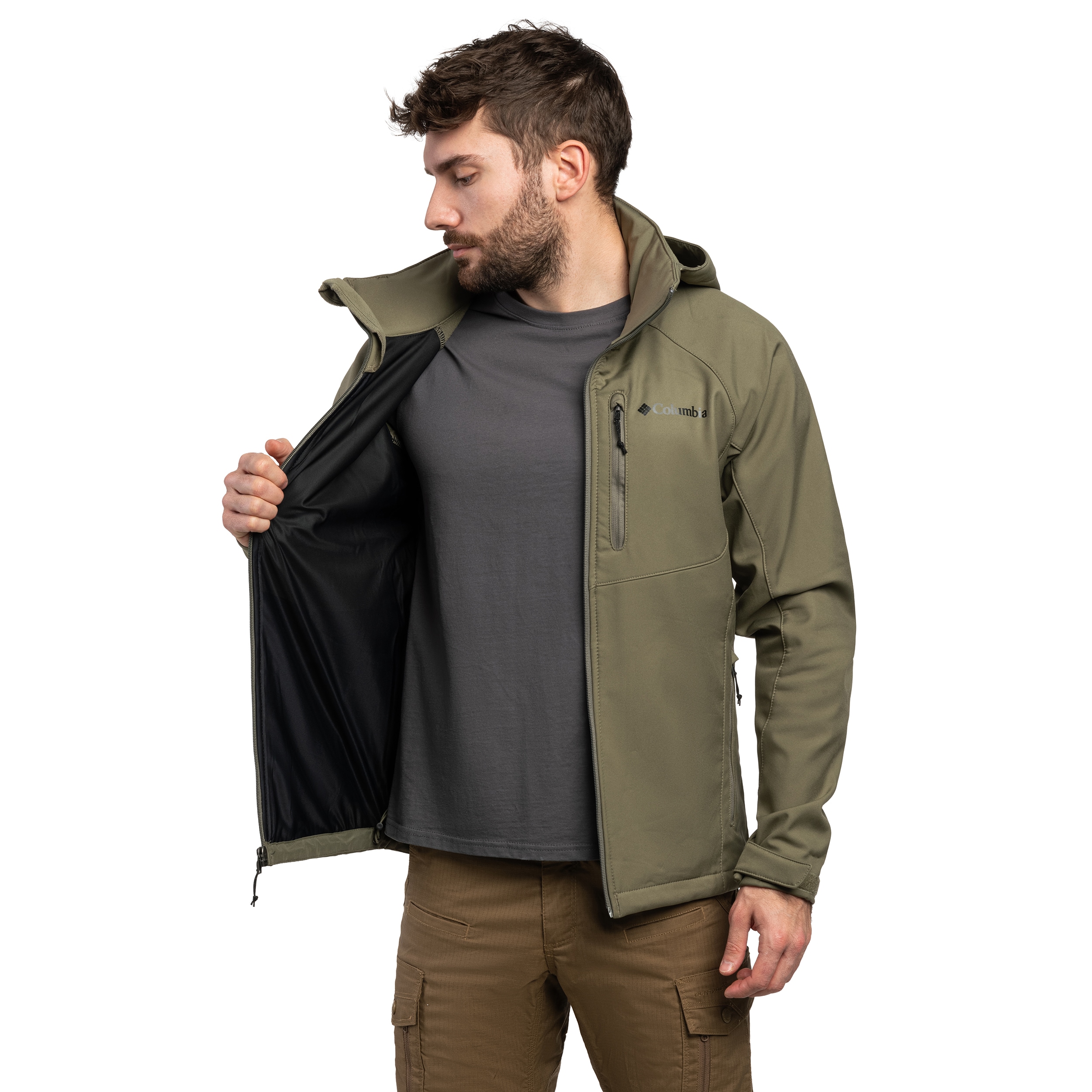 Kurtka Columbia Cascade Ridge III Softshell - Stone Green