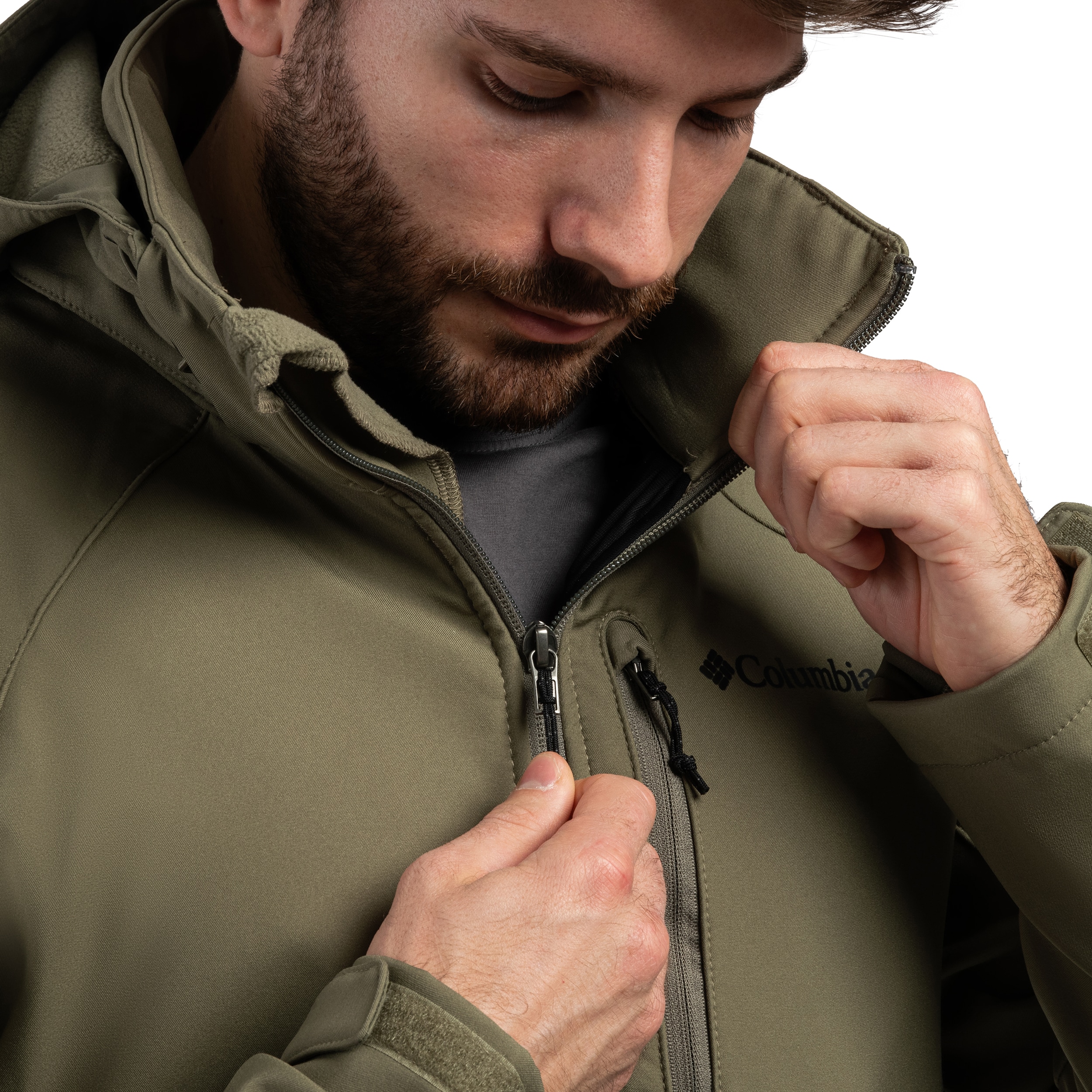 Kurtka Columbia Cascade Ridge III Softshell - Stone Green