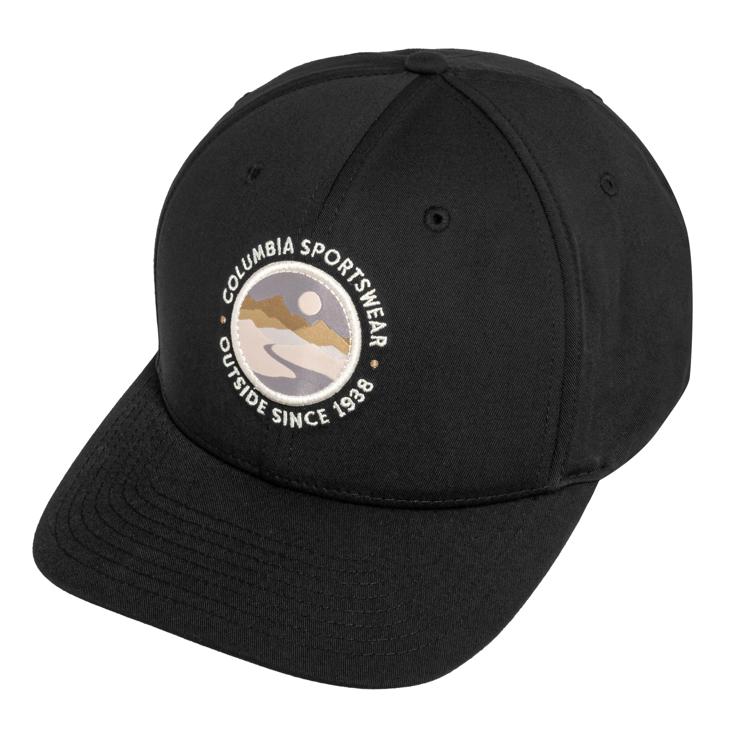 Czapka z daszkiem Columbia Lost Lager 3D Stretch Snapback - Black/Landscape Circle