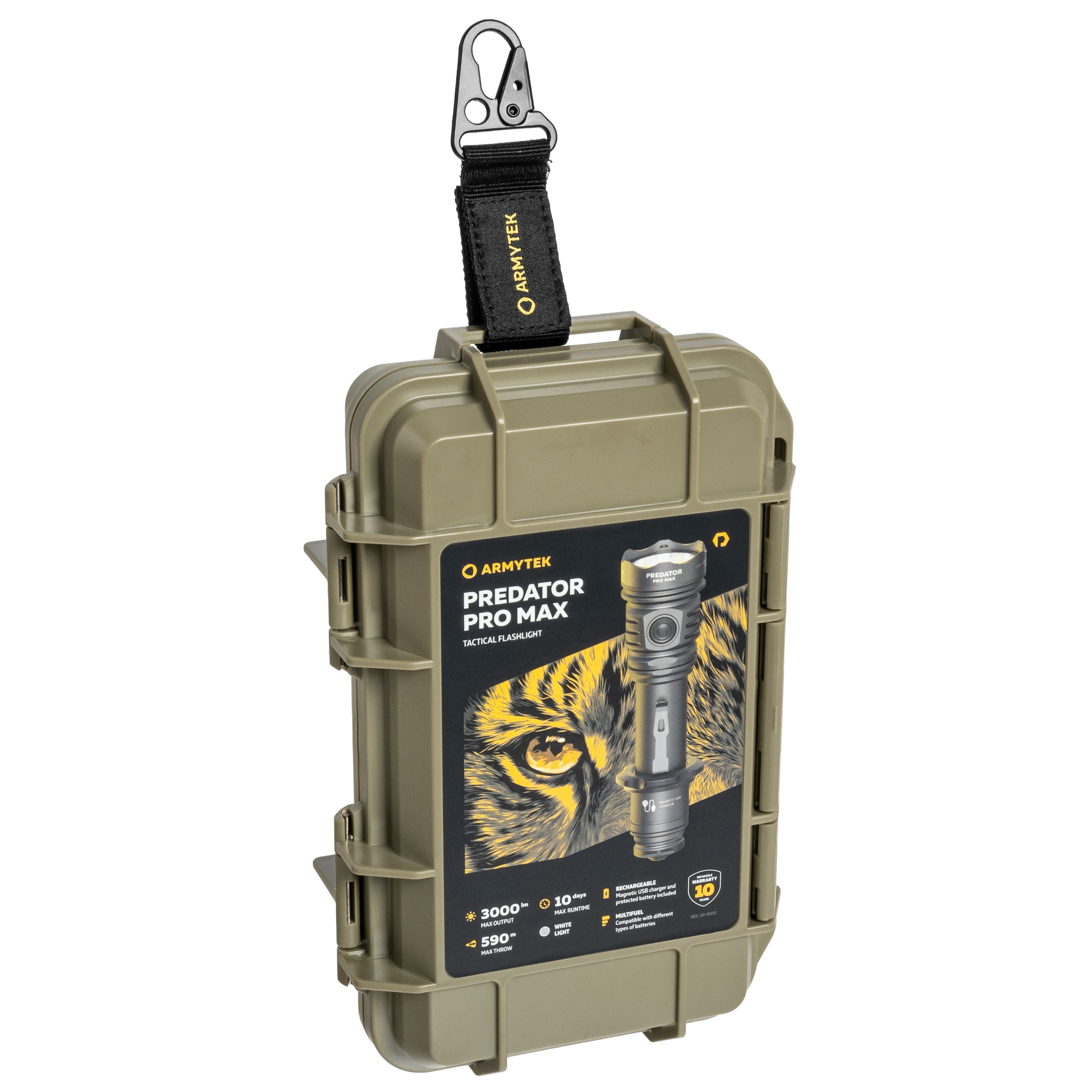 Latarka taktyczna Armytek Predator PRO Max White PCB - 3000 lumenów