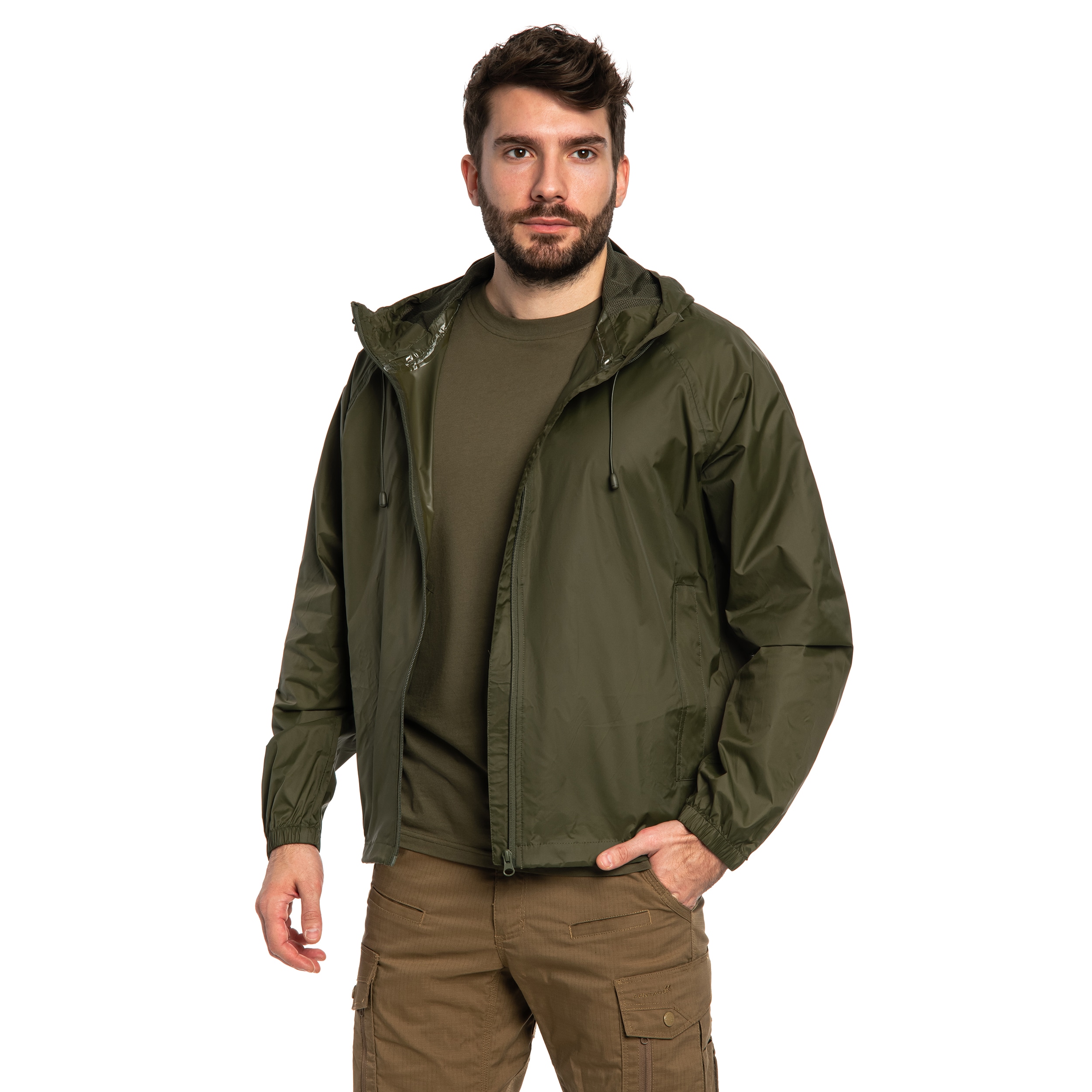 Kurtka Mil-Tec Wet Weather Jacket Quickpack - Olive Drab