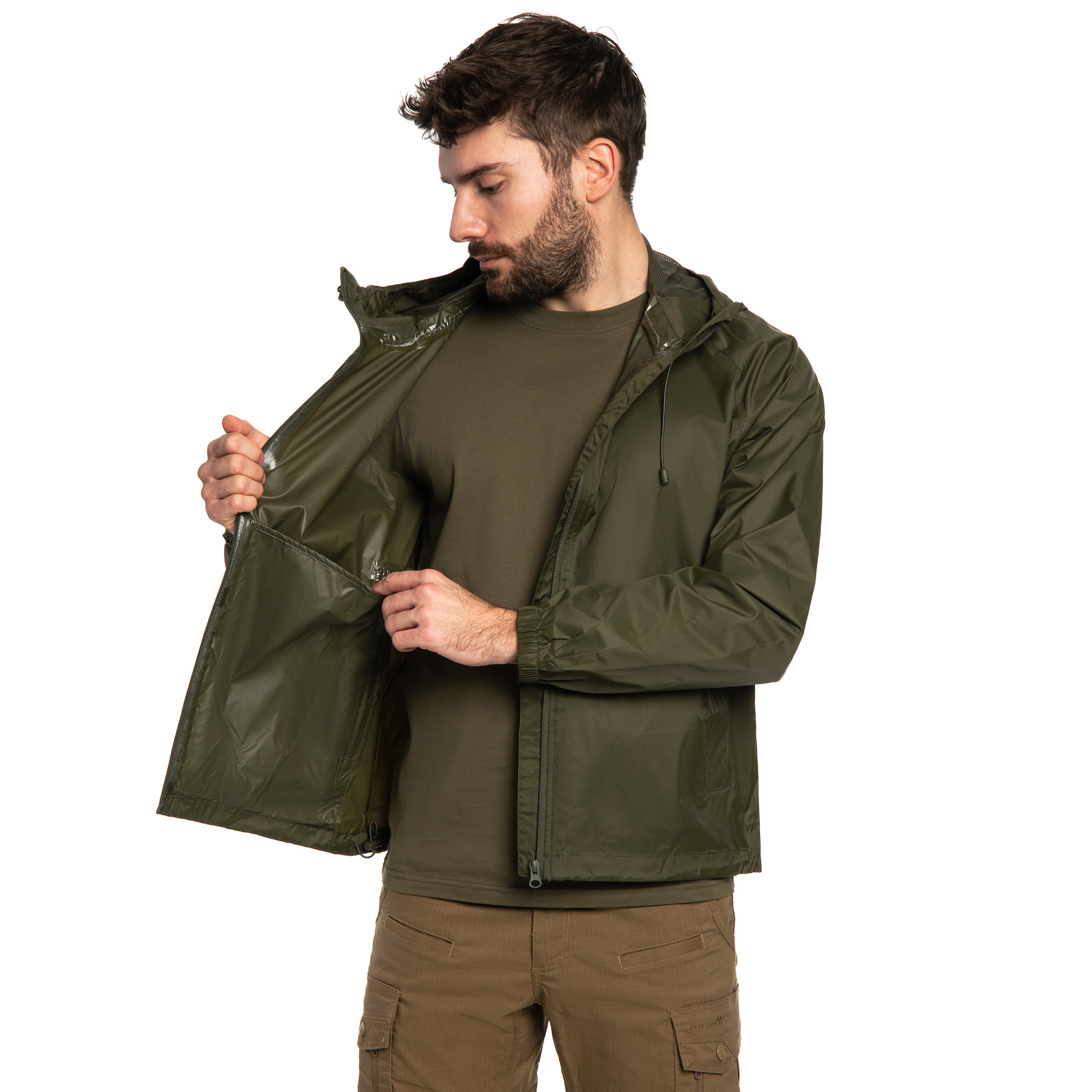 Kurtka Mil-Tec Wet Weather Jacket Quickpack - Olive Drab