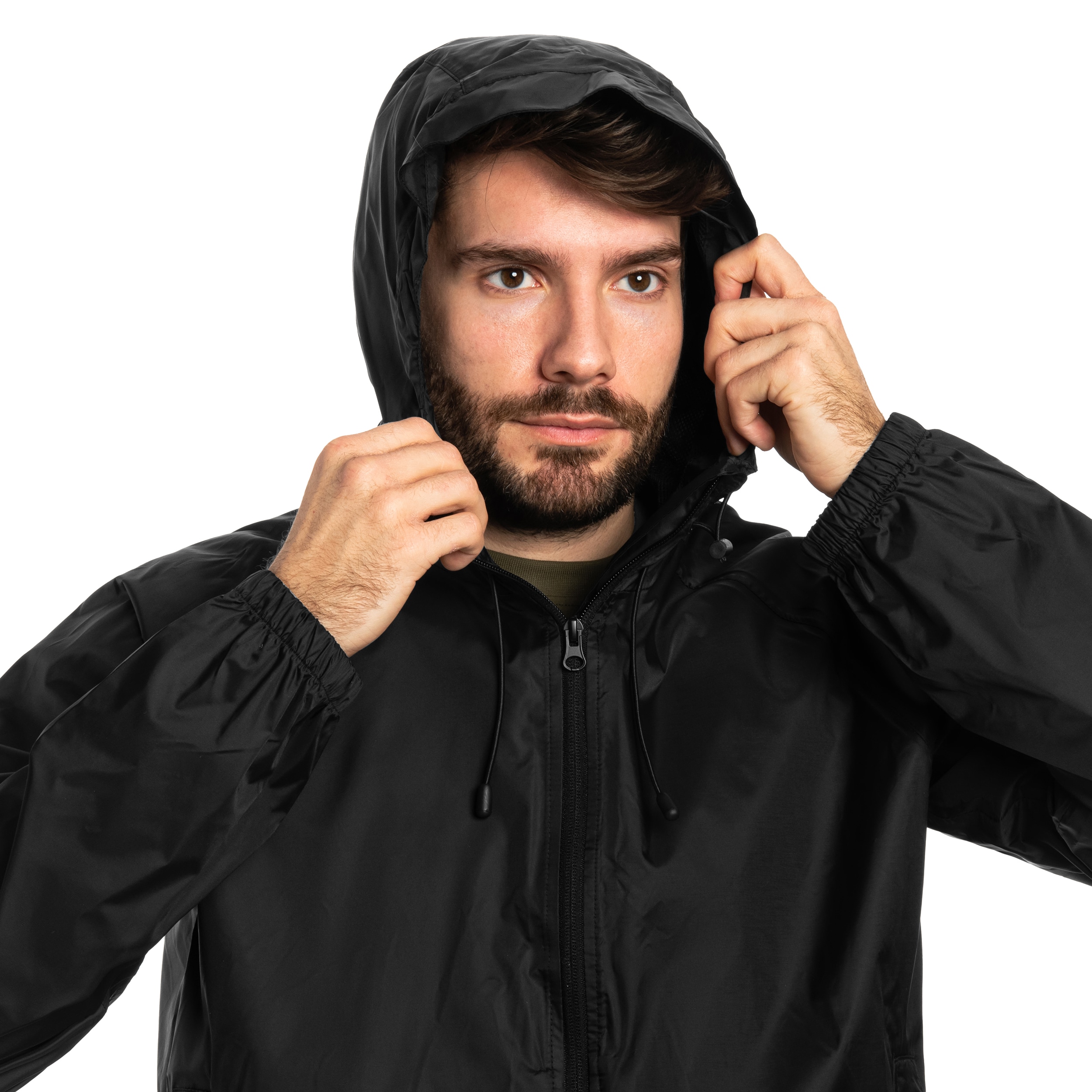 Kurtka Mil-Tec Wet Weather Jacket Quickpack - Black