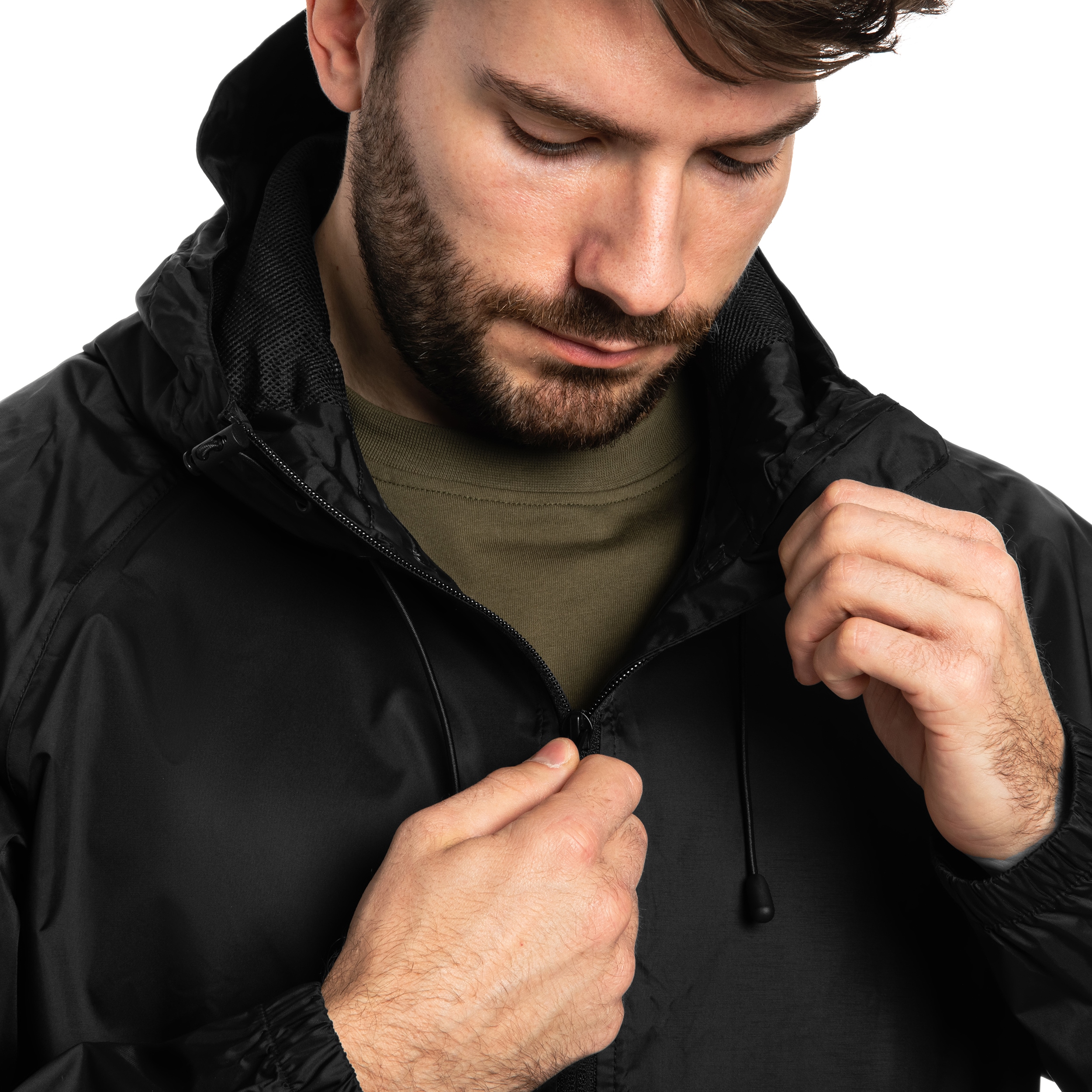 Kurtka Mil-Tec Wet Weather Jacket Quickpack - Black