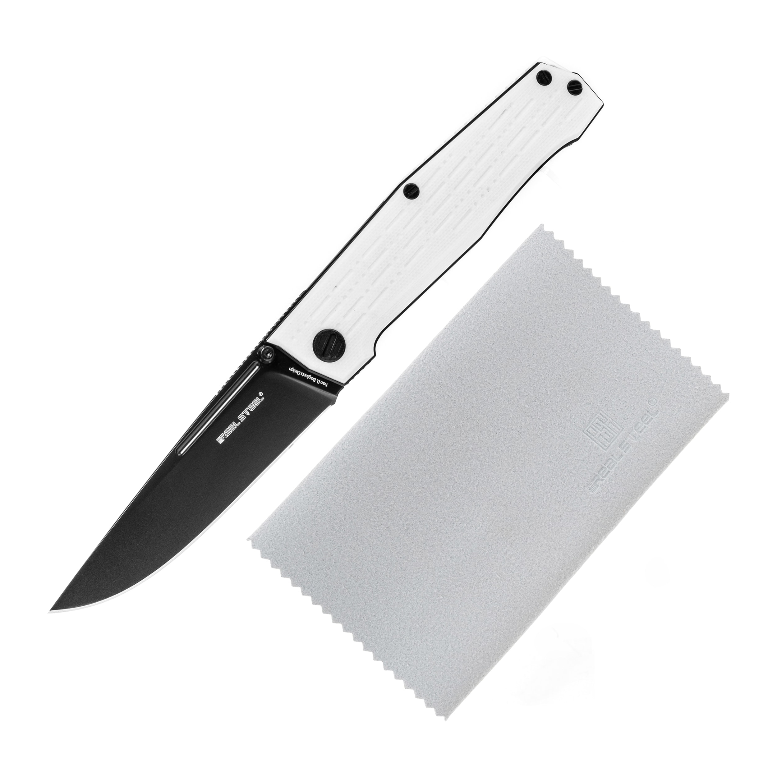 Nóż składany Real Steel Rokot G10 - White