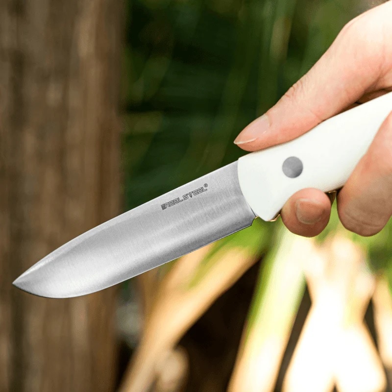 Nóż Real Steel Bushcraft III Convex - White