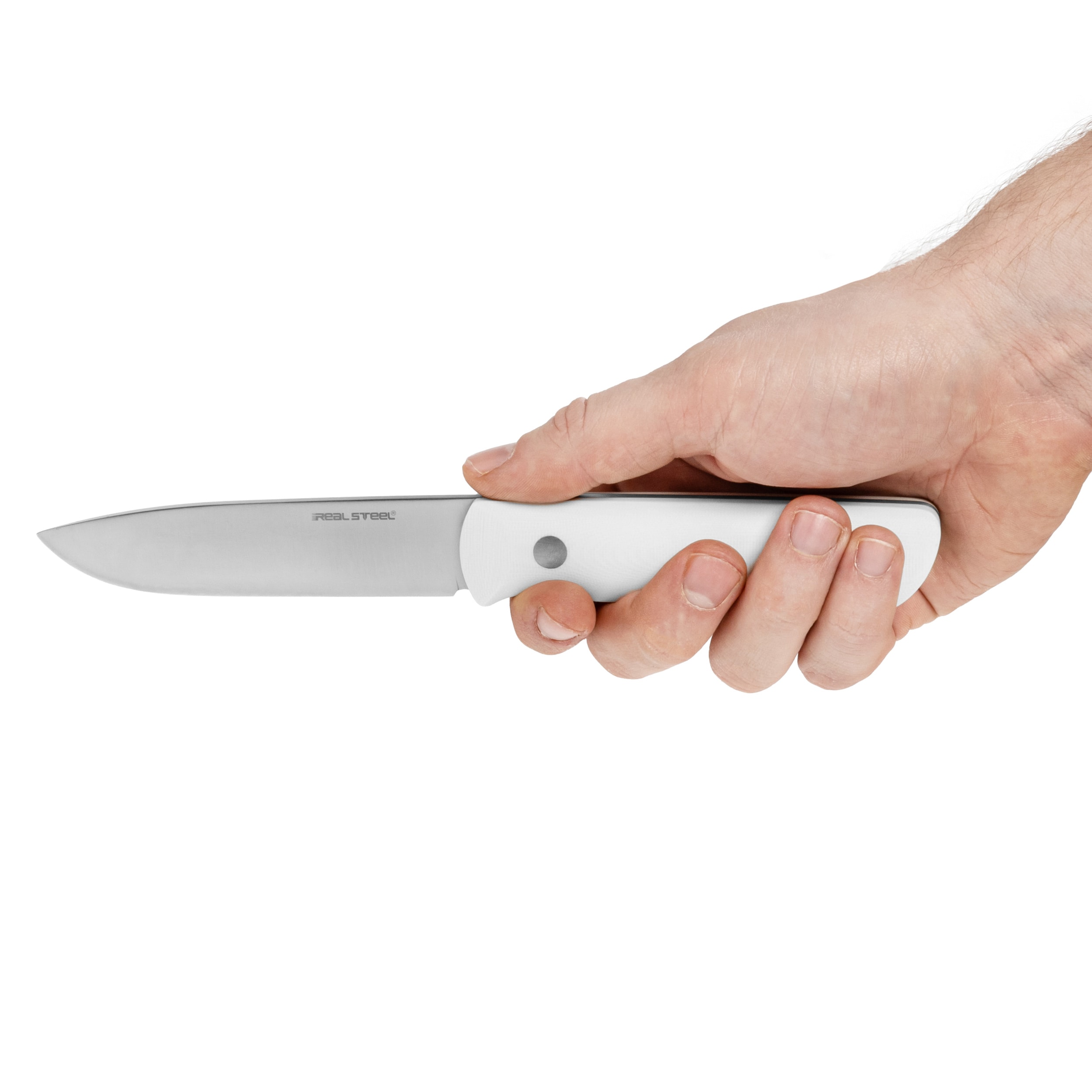 Nóż Real Steel Bushcraft III Convex - White