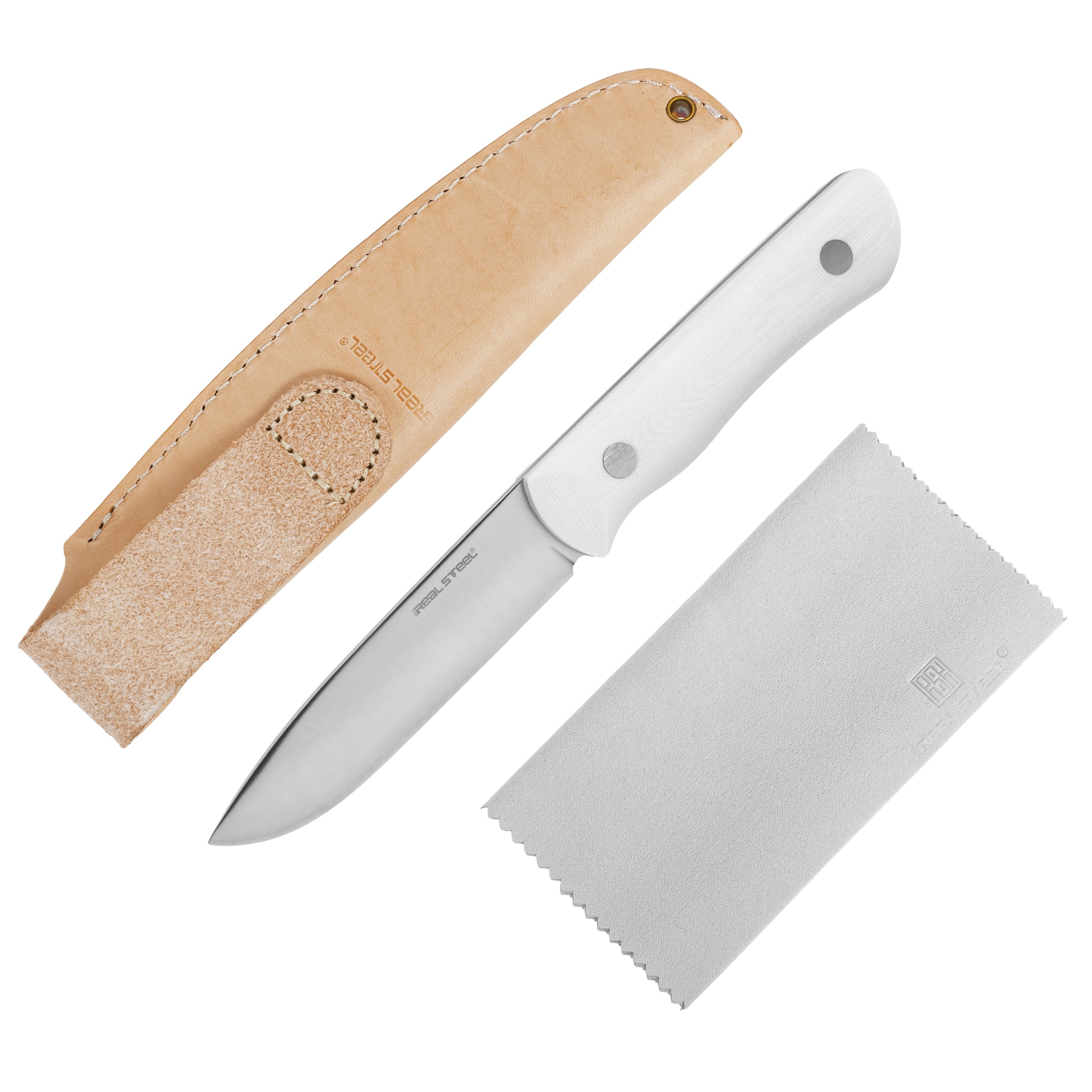 Nóż Real Steel Bushcraft III Convex - White
