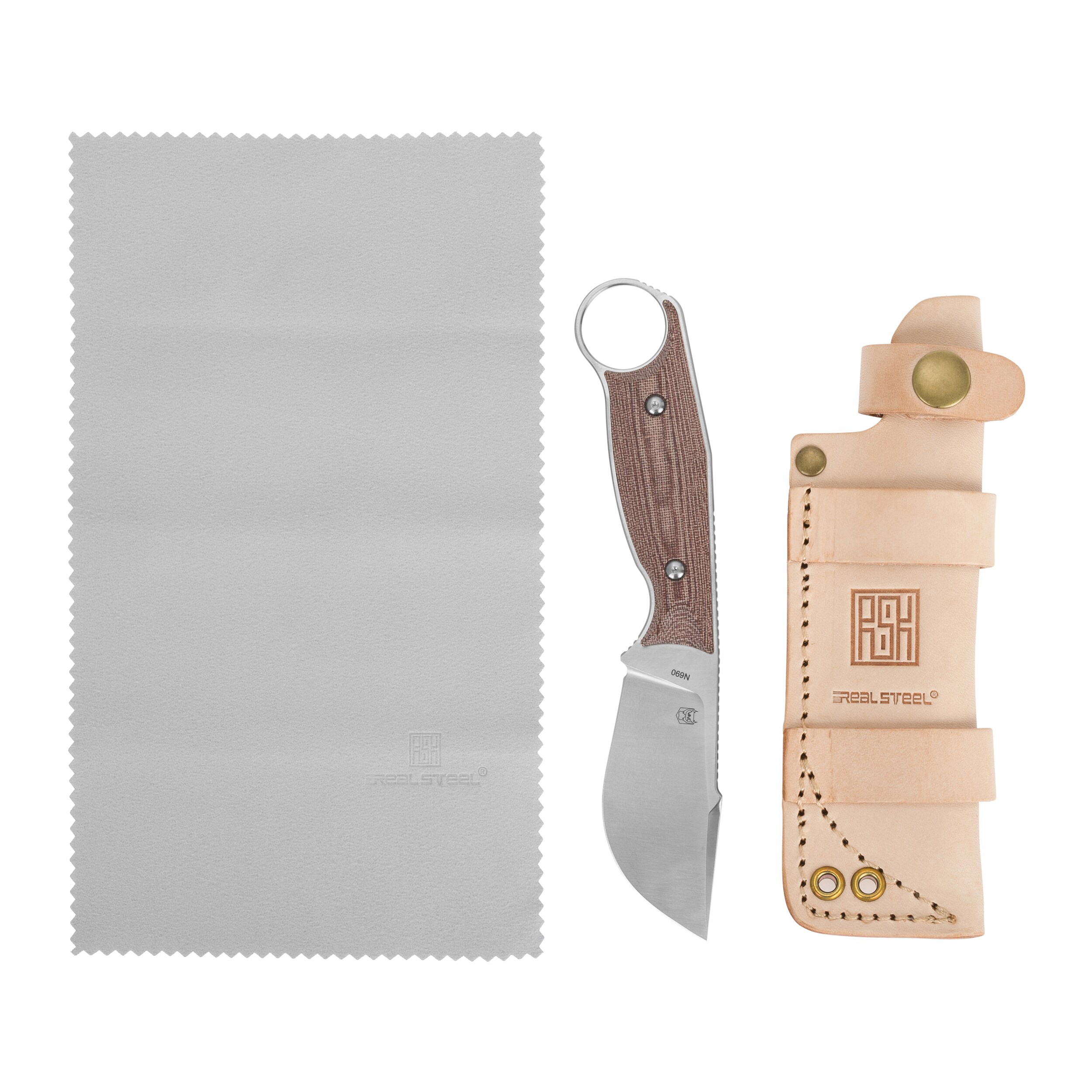 Nóż Real Steel Furrier Skinner Micarta - Red