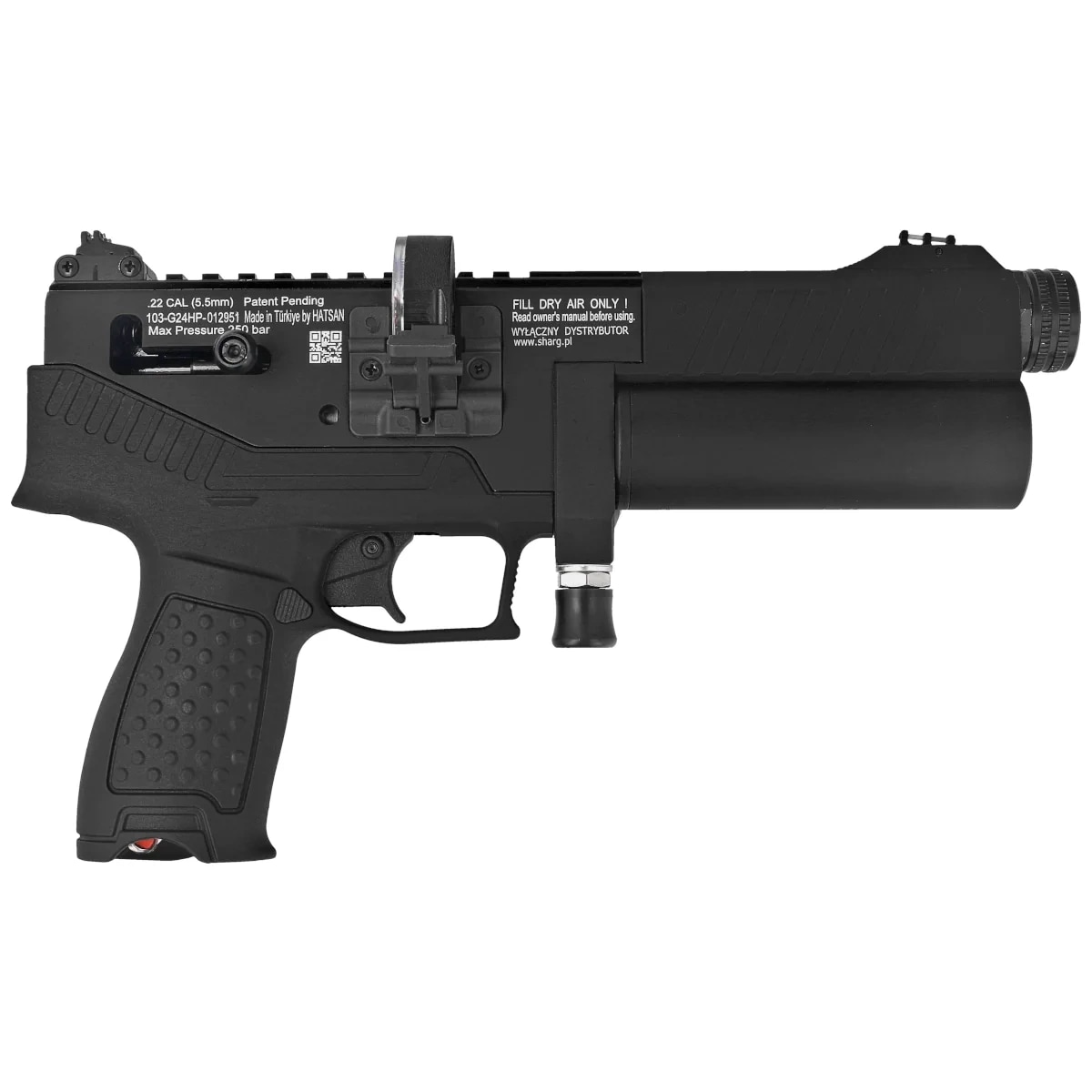 Пневматичний пістолет Hatsan Velox 4,5 мм - Black