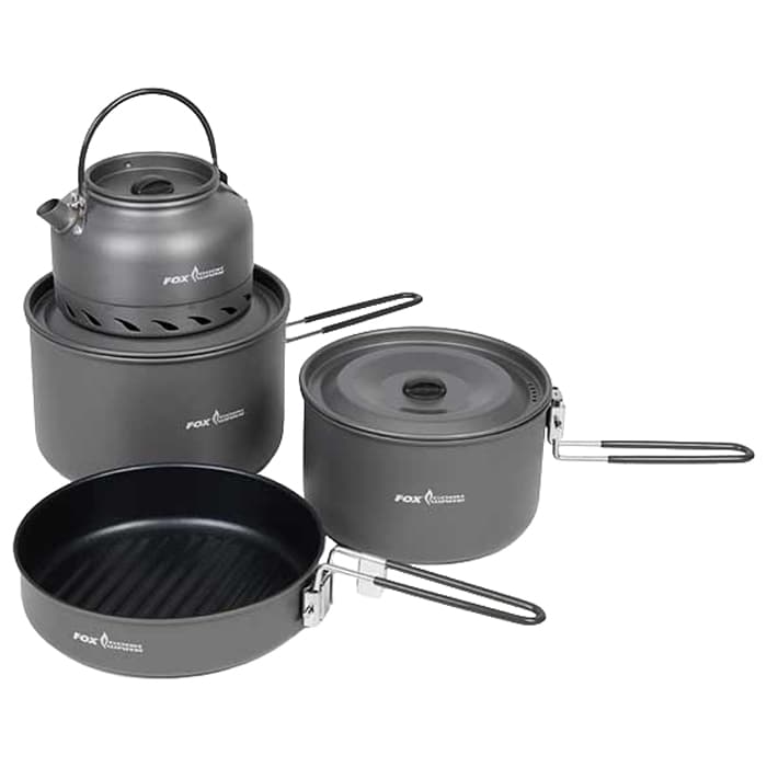 Zestaw naczyń turystycznych Fox Cookware 4 Piece Deluxe Cook Set