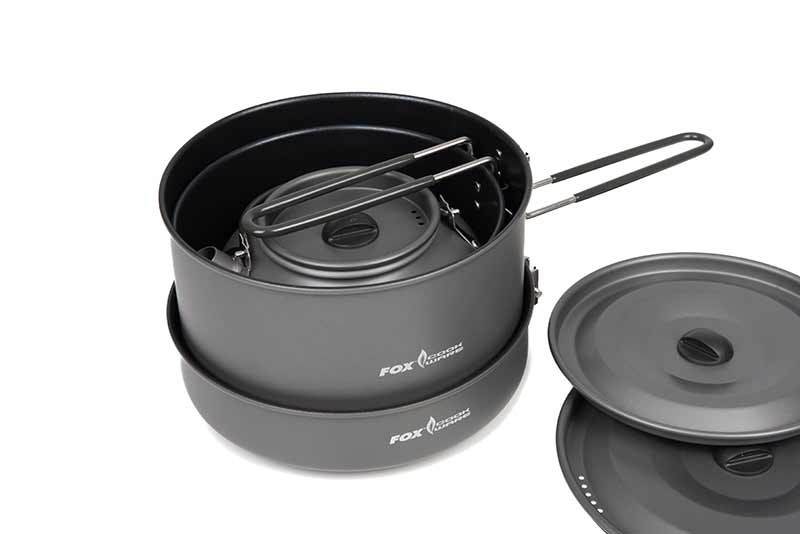 Zestaw naczyń turystycznych Fox Cookware 4 Piece Deluxe Cook Set