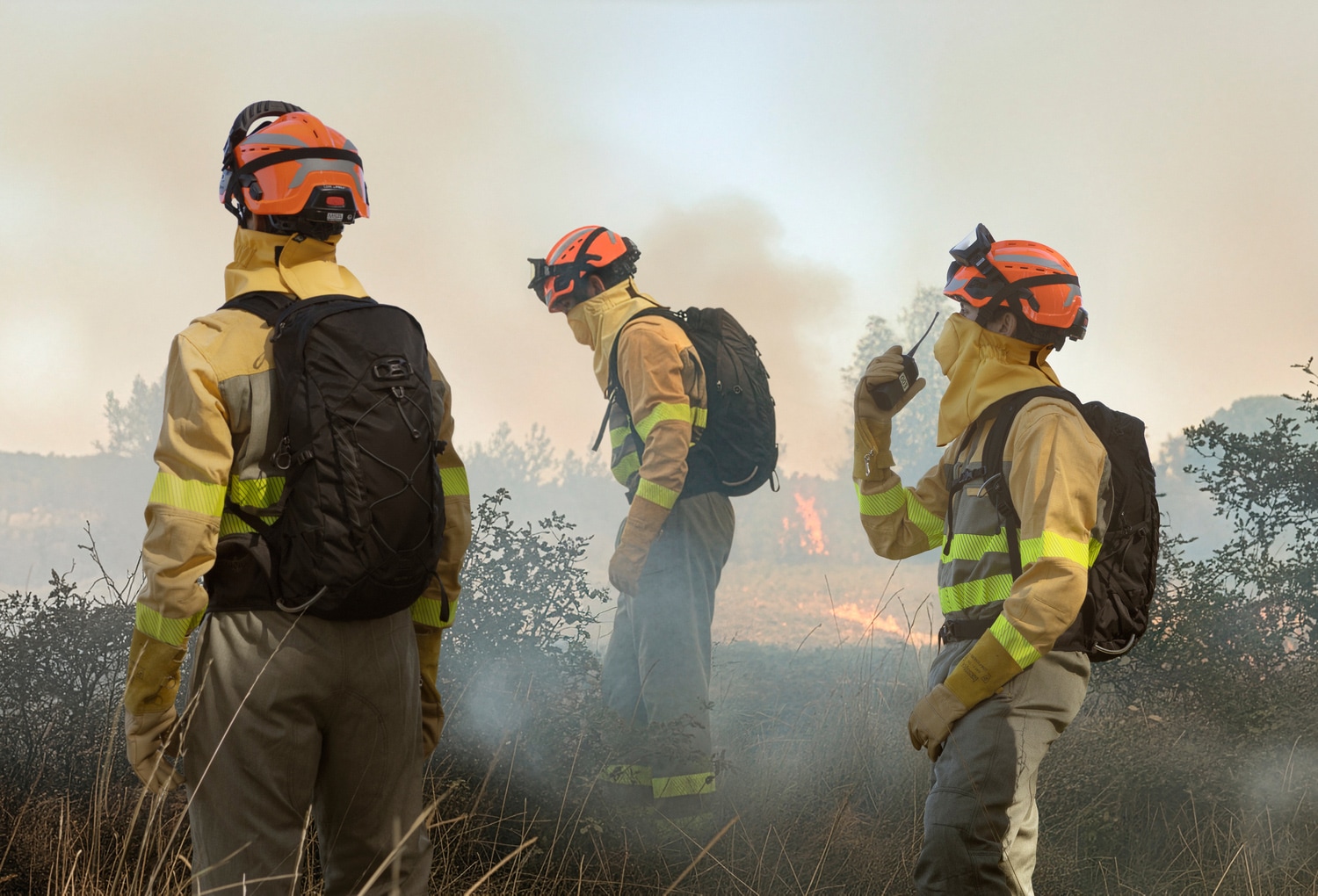 Maska strażacka Buff Wildland Firefighter Mask - Yellow