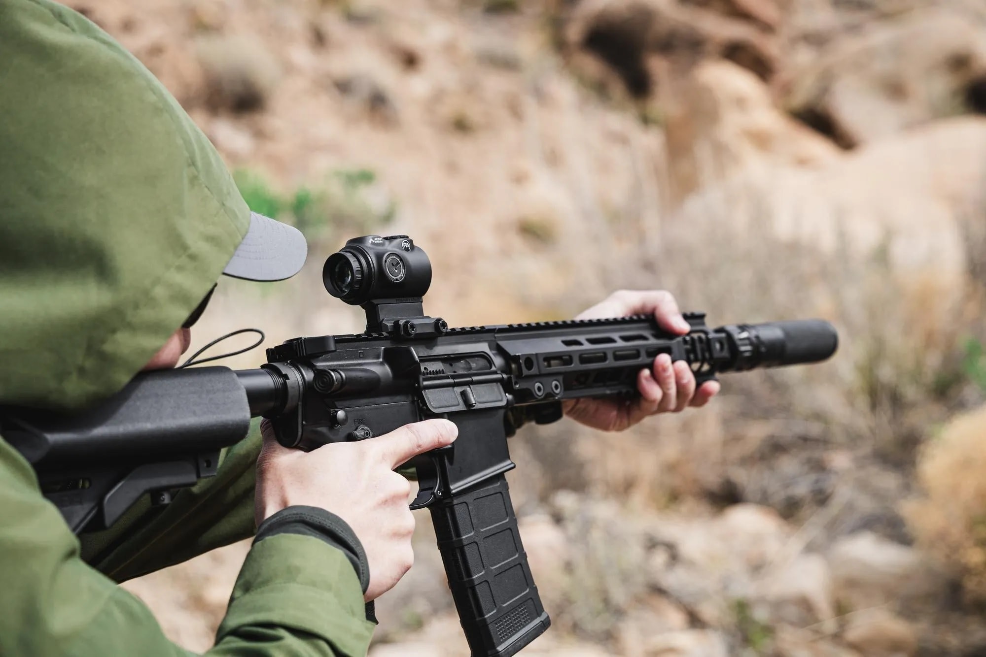 Celownik pryzmatyczny Primary Arms GLx 1X IR MicroPrism ACSS Cyclops Gen III Green