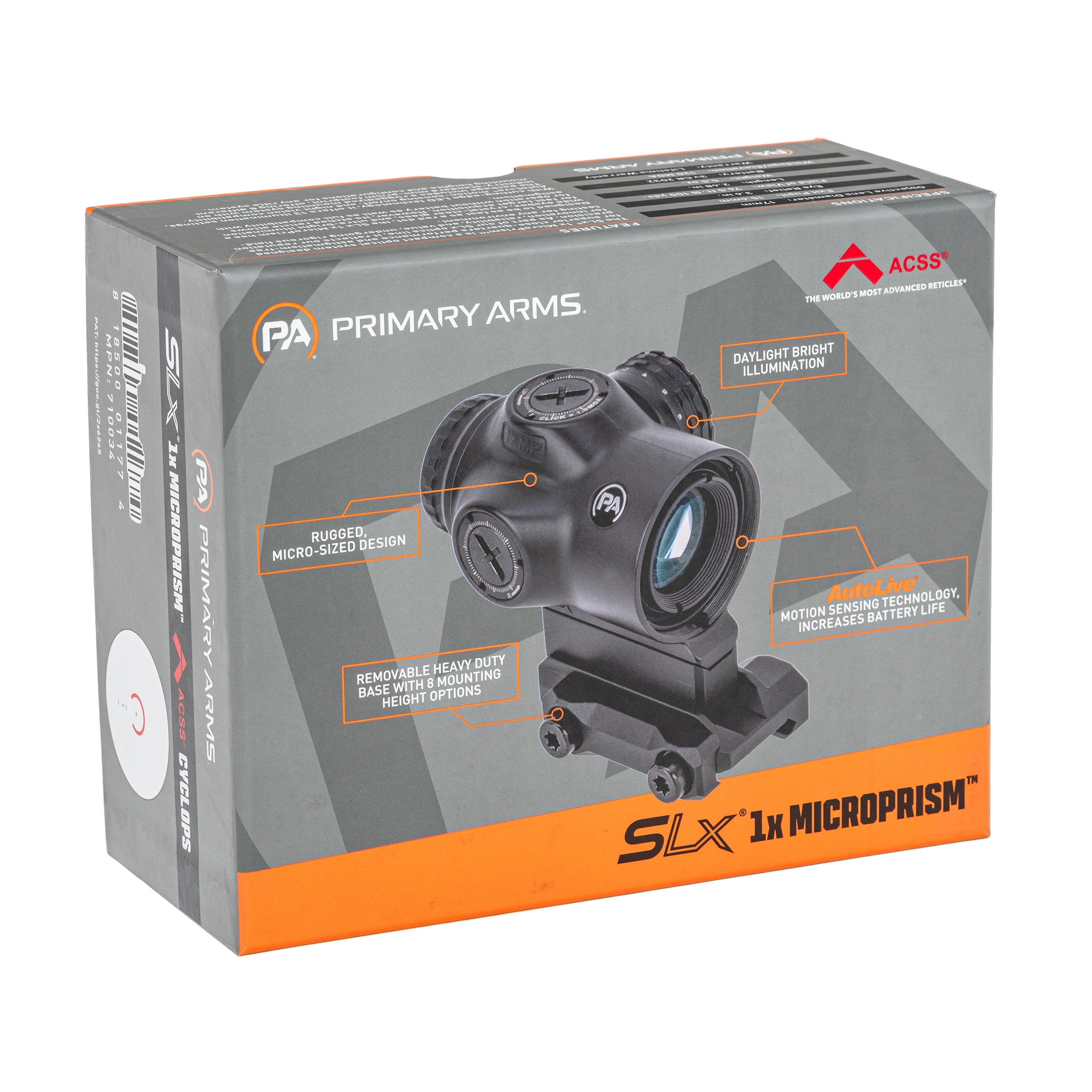 Celownik pryzmatyczny Primary Arms SLx 1X MicroPrism ACSS Cyclops Gen II Red