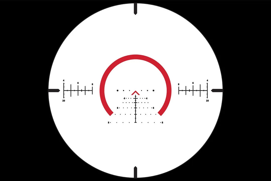 Оптичний приціл Primary Arms Compact PLx 1-8x24 FFP IR ACSS Raptor M8 Meter 5,56/.308
