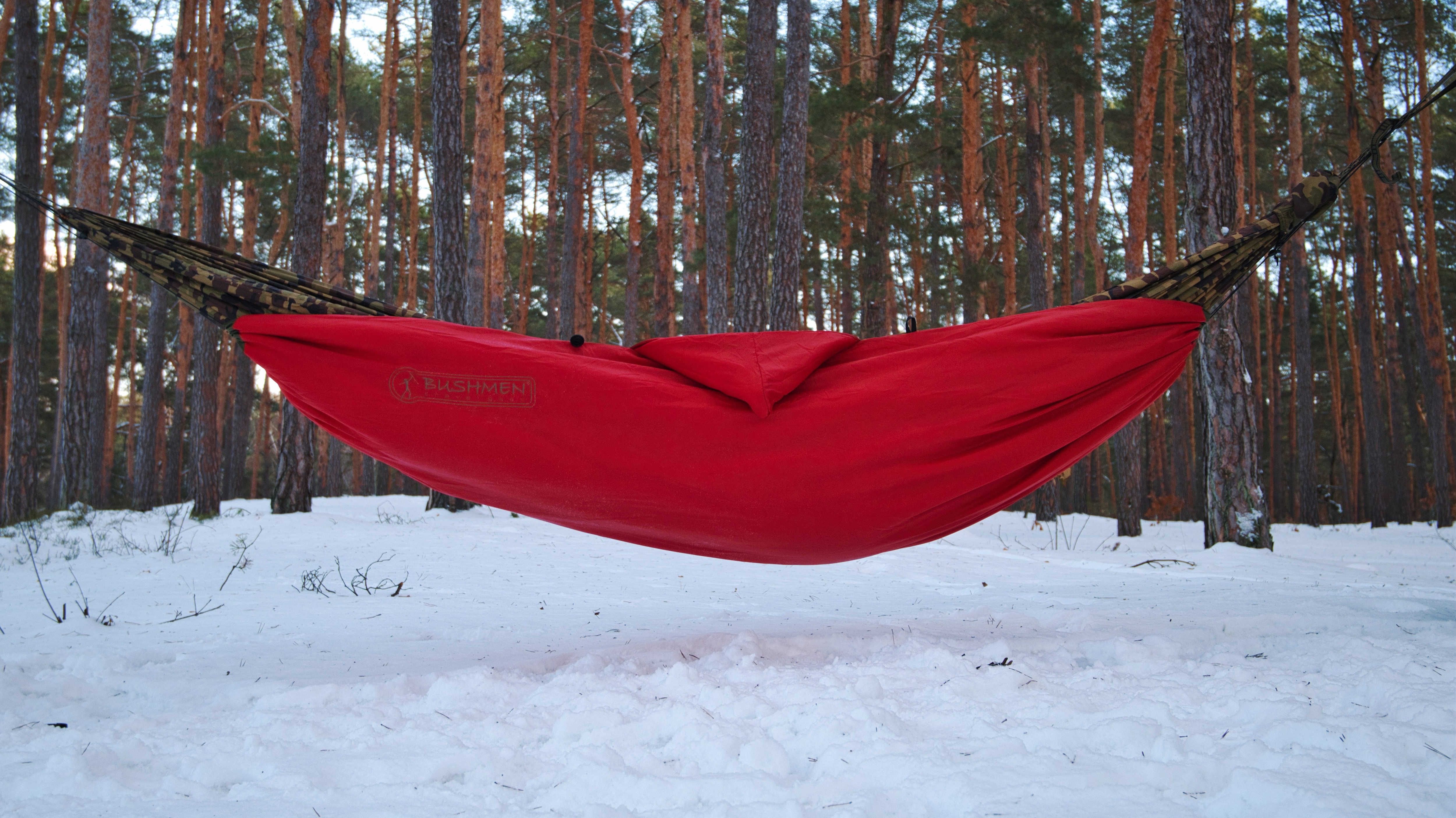 Підкладка для гамака Bushmen Easy Under Quilt 220 x 130 - Olive/Scarlet