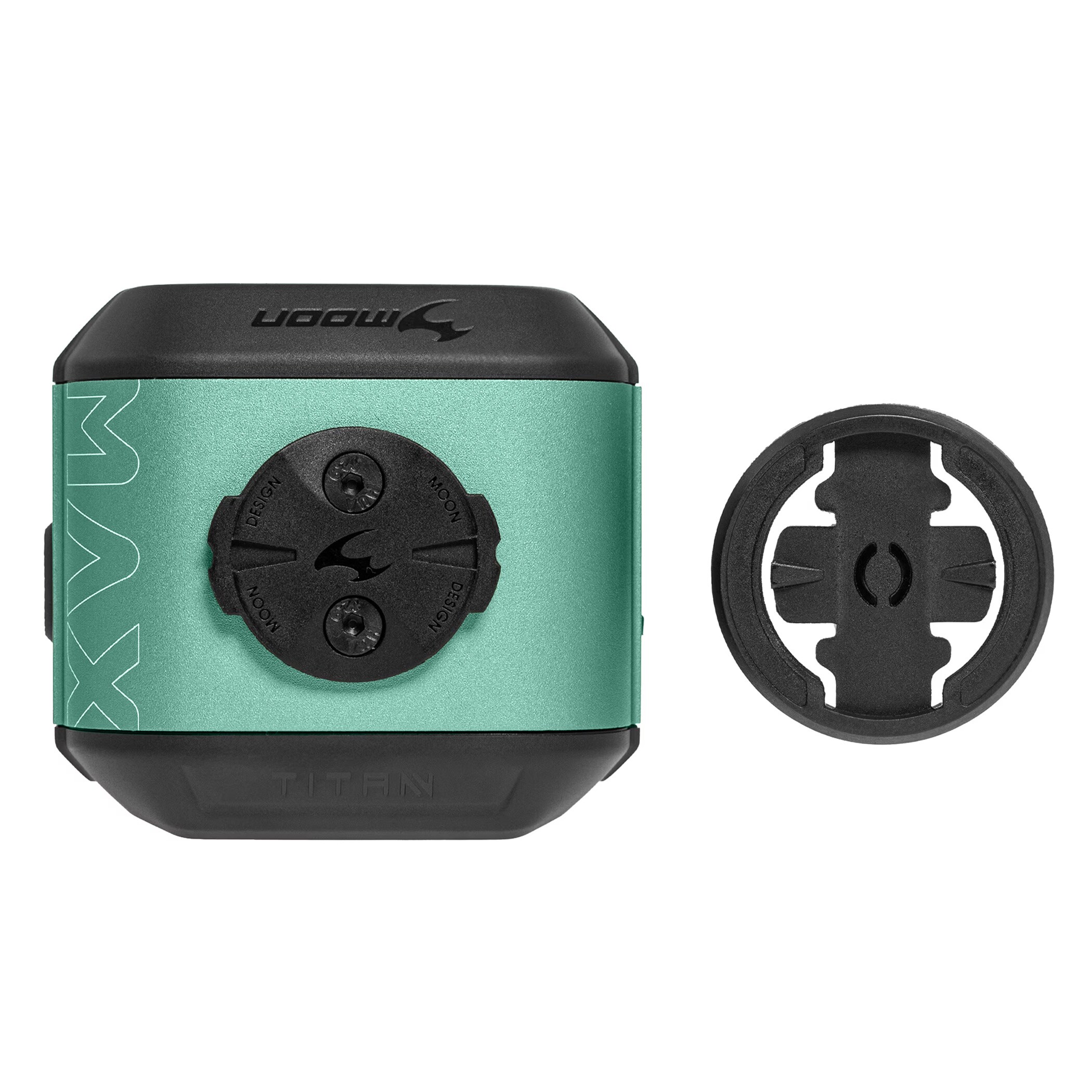 Światło rowerowe przednie Moon Titan Max Seafoam Teal - 1700 lumenów