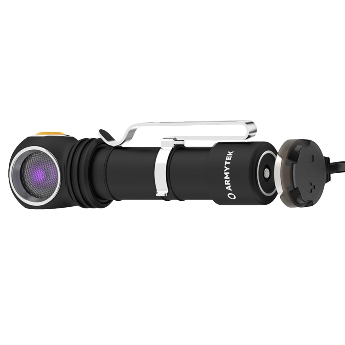 Налобний кутовий ліхтарик Armytek Wizard C2 Wizard WUV Magnet USB White PCB - 1100 люменів
