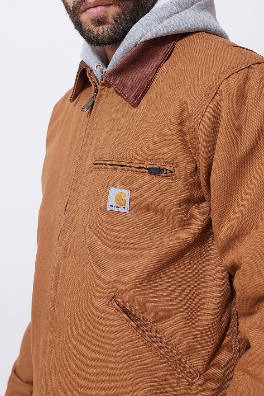 Kurtka Carhartt Iconic J01 Duck Detroit Jacket - Brown