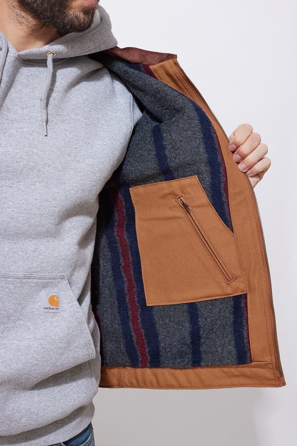 Kurtka Carhartt Iconic J01 Duck Detroit Jacket - Brown