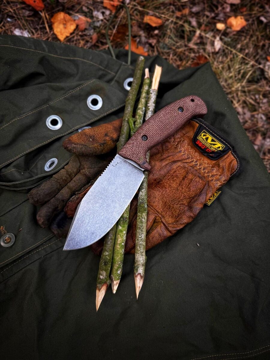Ніж LKW Woodsman By DARKdog6 Set - Brown Micarta