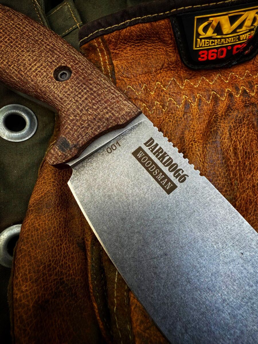Ніж LKW Woodsman By DARKdog6 Set - Brown Micarta