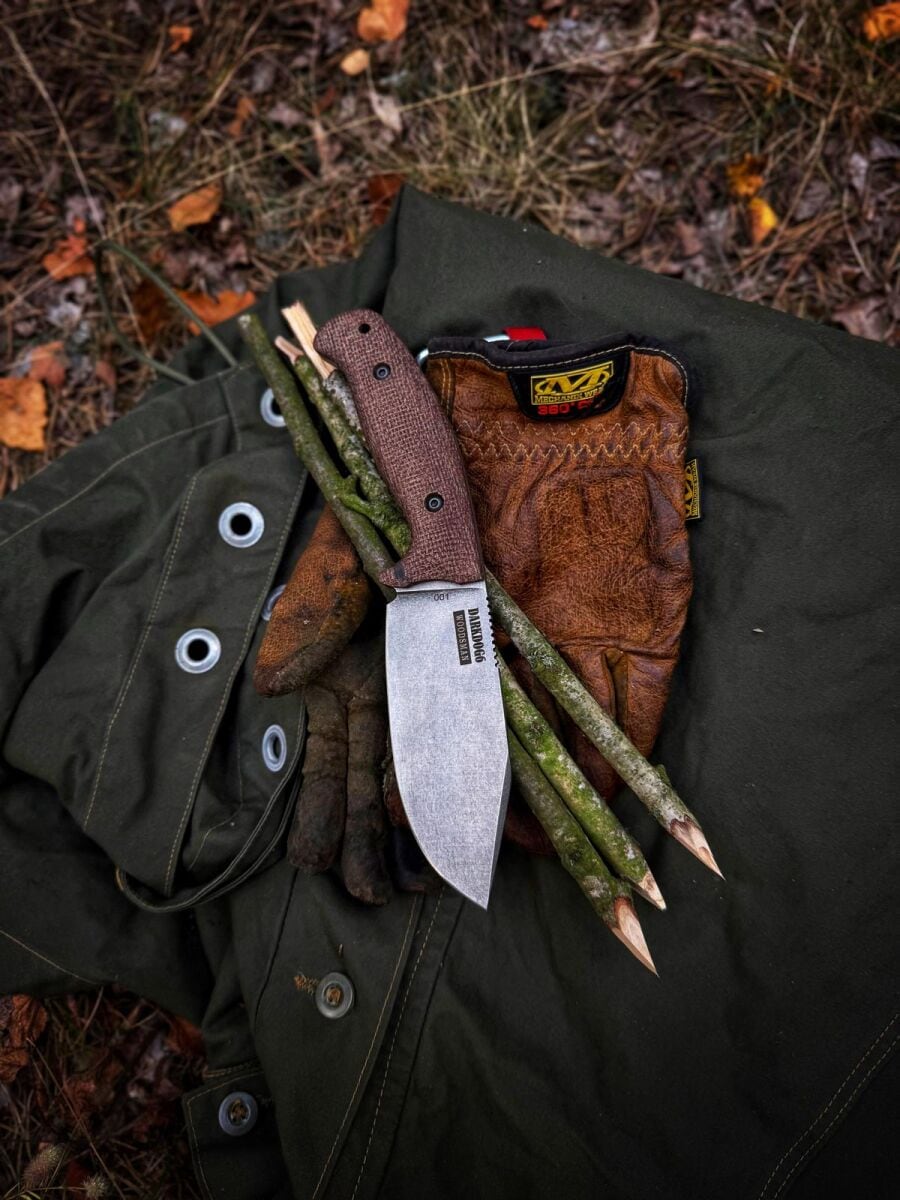 Ніж LKW Woodsman By DARKdog6 Set - Brown Micarta