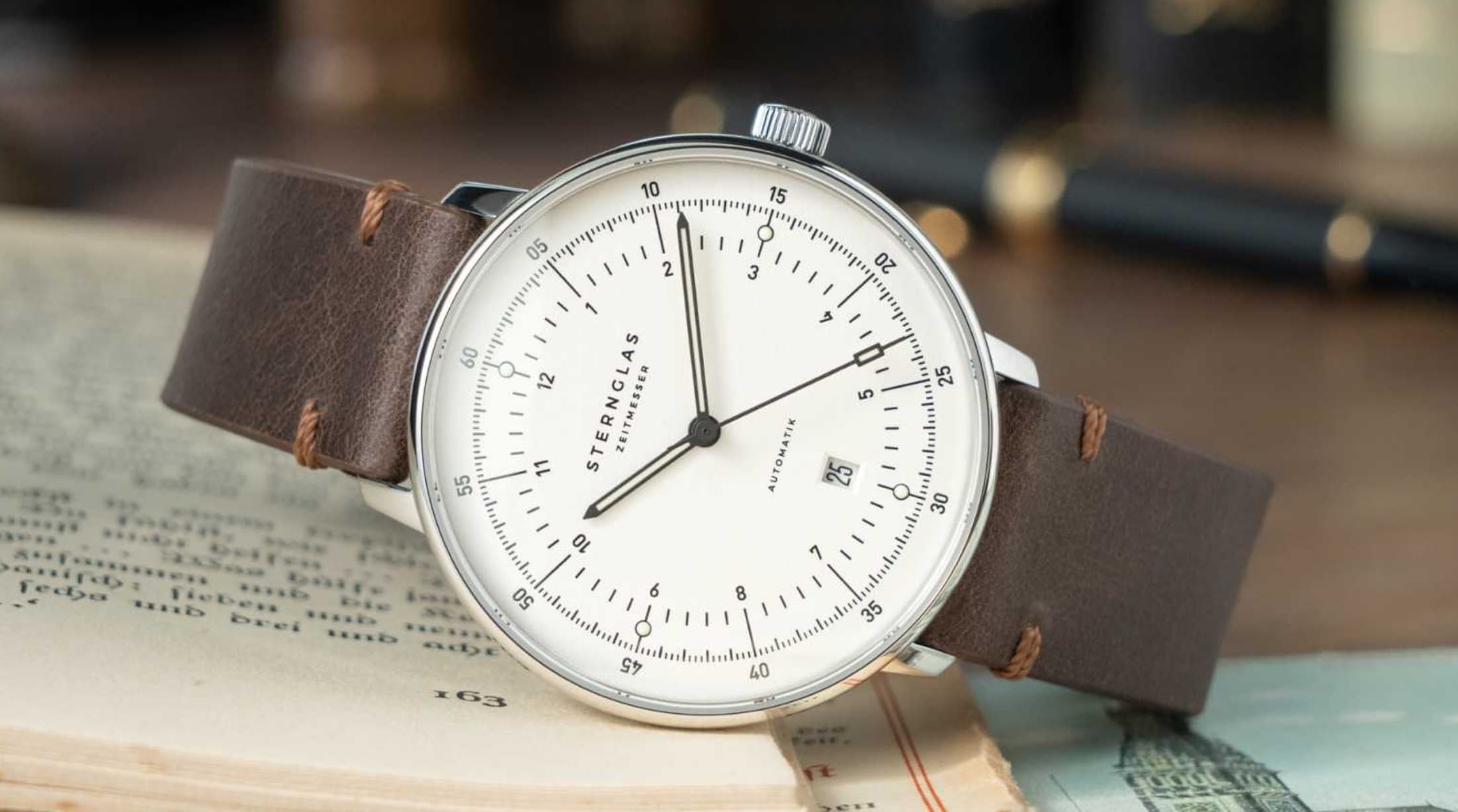 Zegarek Sternglas Hamburg Automatic - Silver