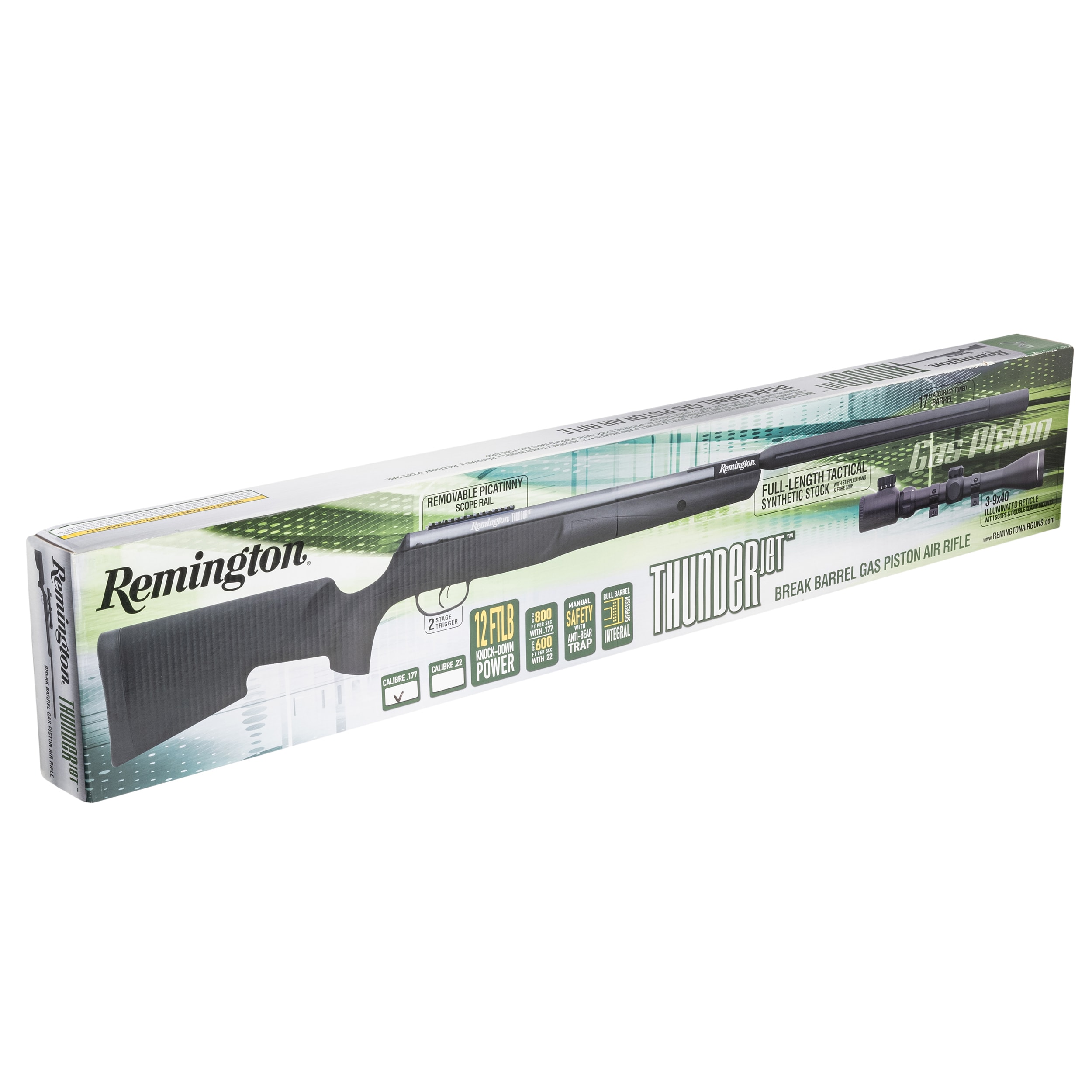 Пневматична гвинтівка Remington Thunderjet 4,5 мм з прицілом 3-9x40 - Black