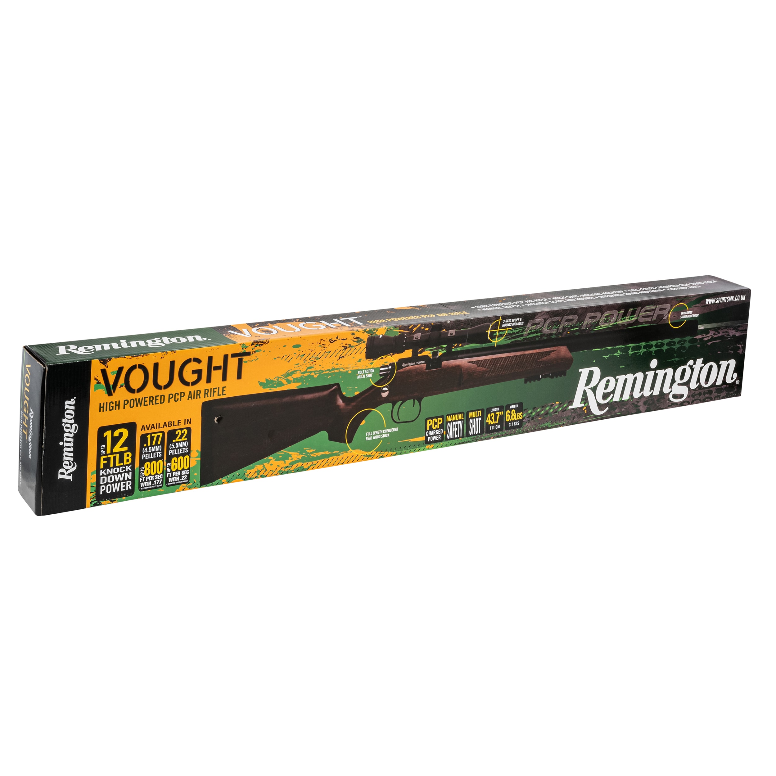 Пневматична гвинтівка Remington Vought Wood 4,5 мм з прицілом 3-9x40