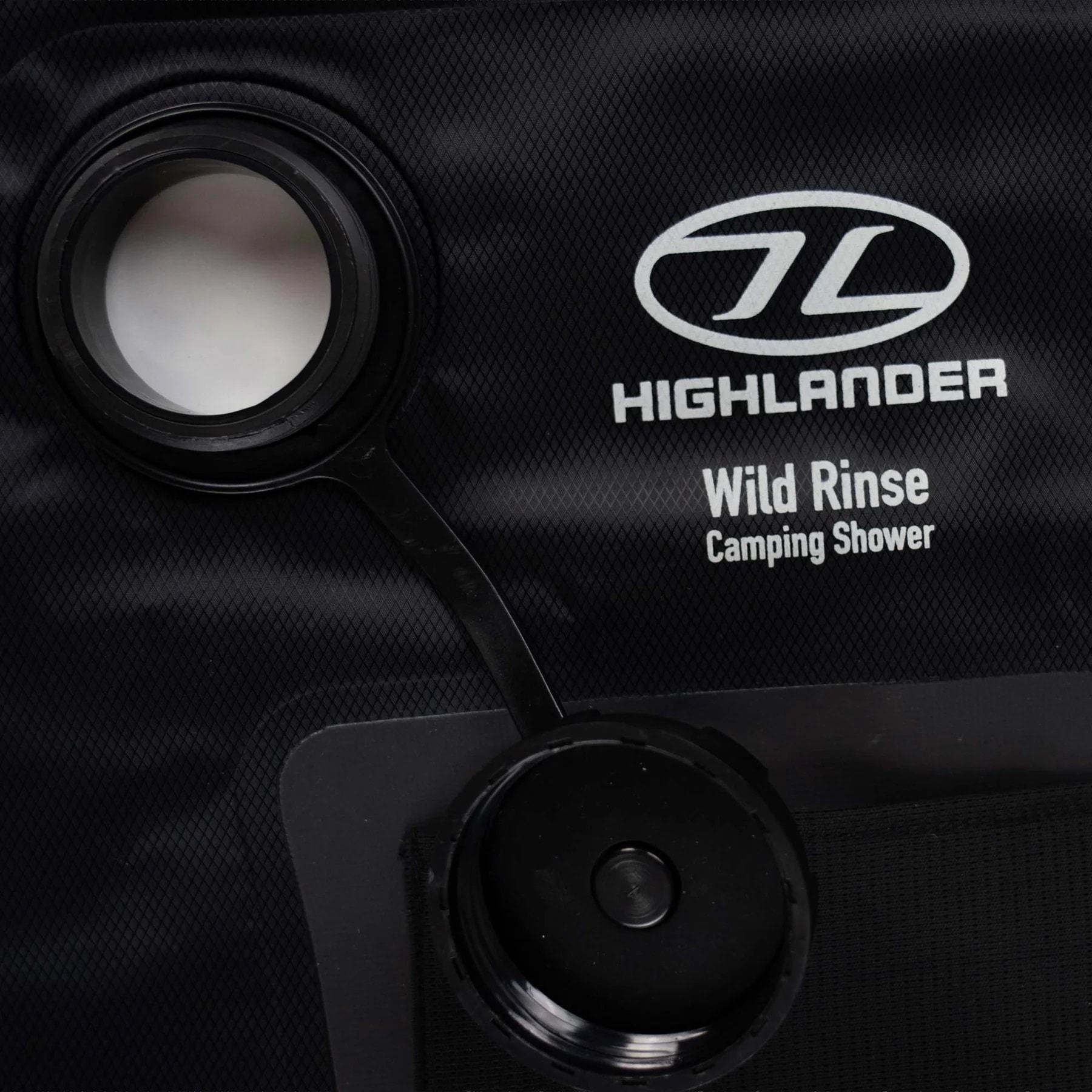 Prysznic turystyczny Highlander Outdoor Wild Rinse Camping Solar 15 l - Black