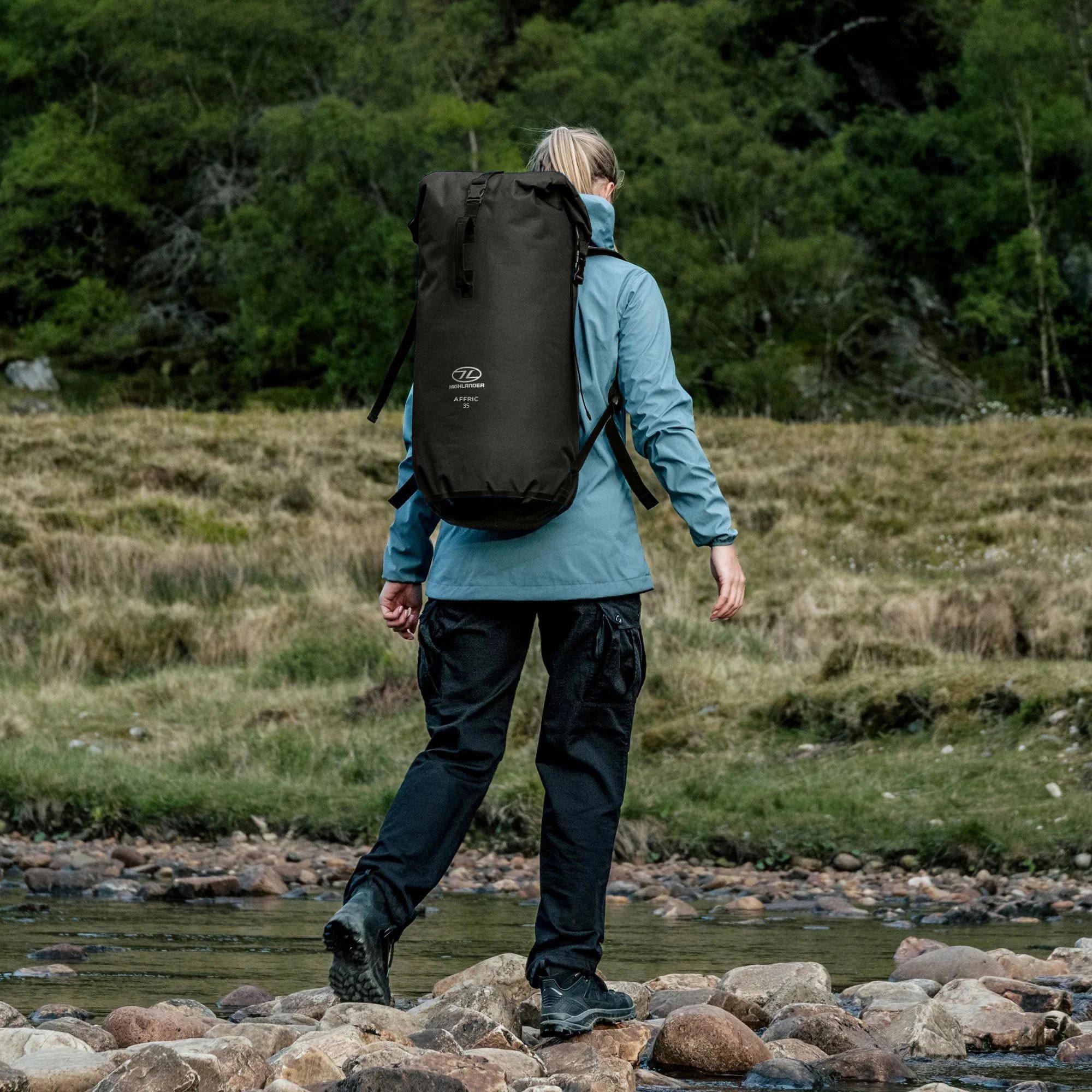 Plecak wodoodporny Highlander Outdoor Affric 35 l - Black